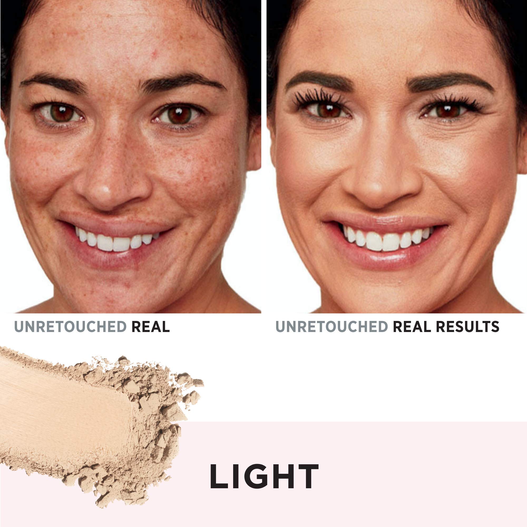 IT Cosmetics CC+ Airbrush Perfecting Powder Foundation - Buildable Full Coverage Of Pores & Dark Spots - Hydrating Face Makeup with Hydrolyzed Collagen & Niacinamide - 0.33 Oz