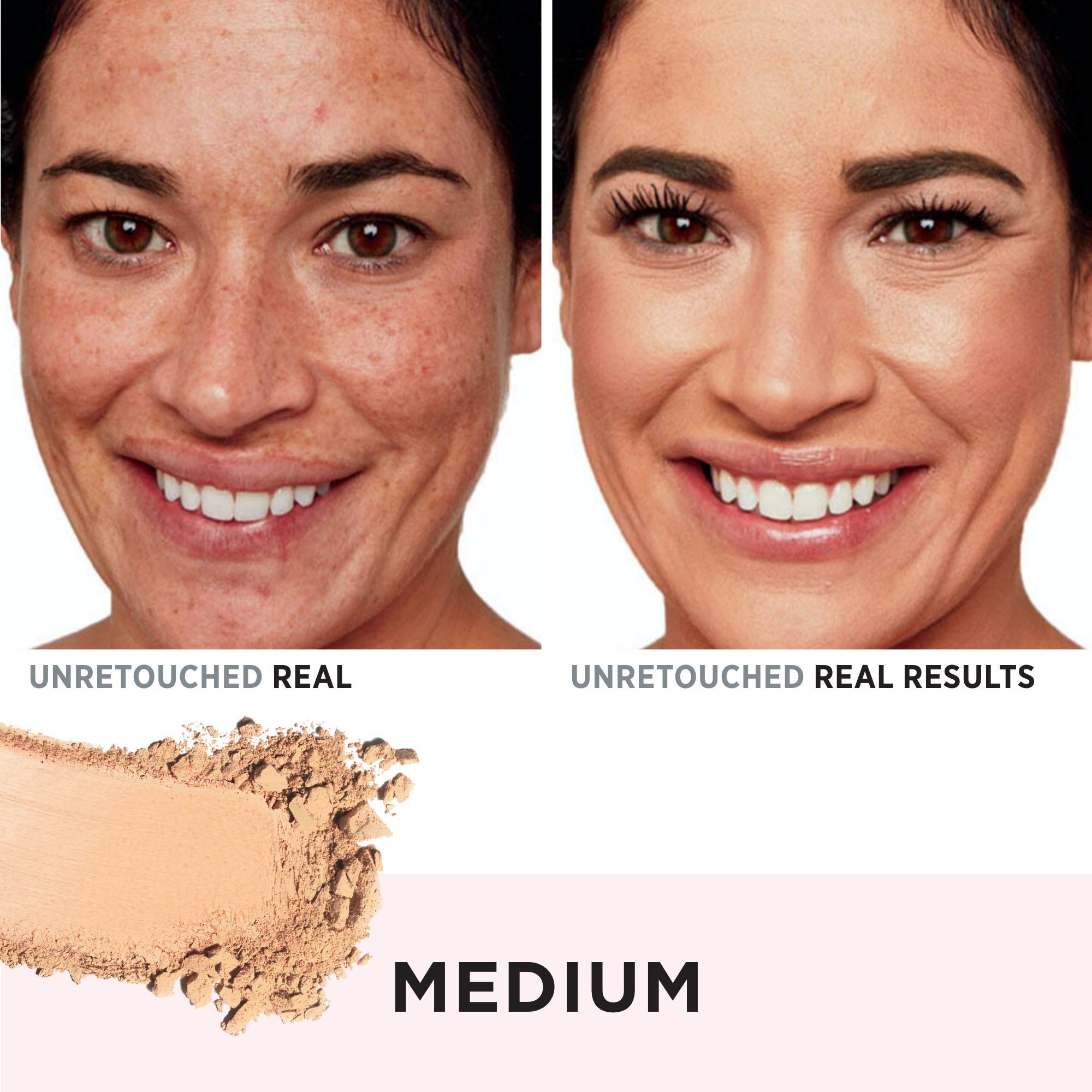 IT Cosmetics CC+ Airbrush Perfecting Powder Foundation - Buildable Full Coverage Of Pores & Dark Spots - Hydrating Face Makeup with Hydrolyzed Collagen & Niacinamide - 0.33 Oz