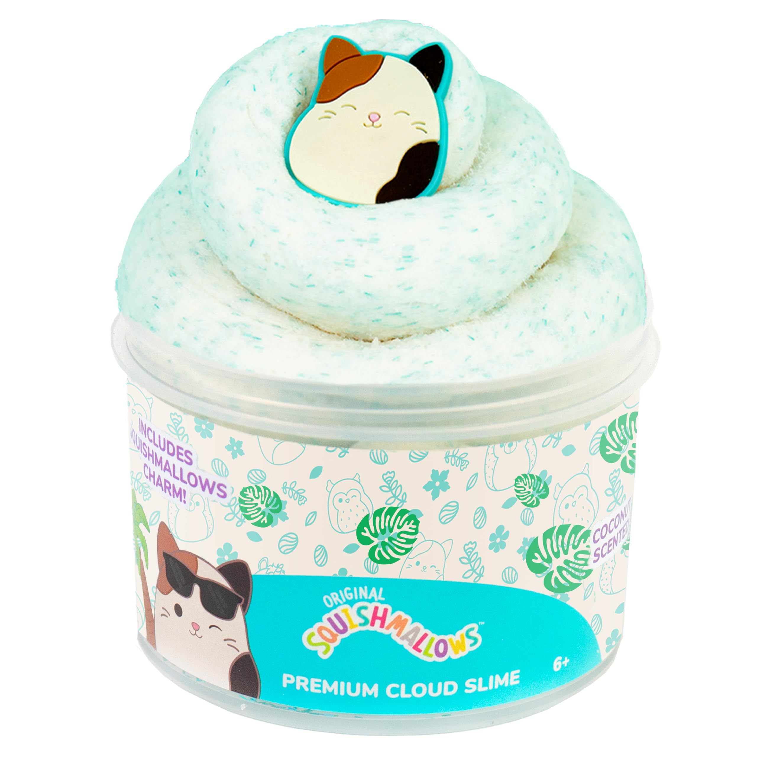 Original Squishmallows Winston The Owl Premium Scented Slime, Blue Raspberry Scented, 8 oz. Slime, 2 Fun Slime Add Ins, Pre-Made Slime for Kids, Great 6 Year Old Toys, Super Soft Squishy Toy