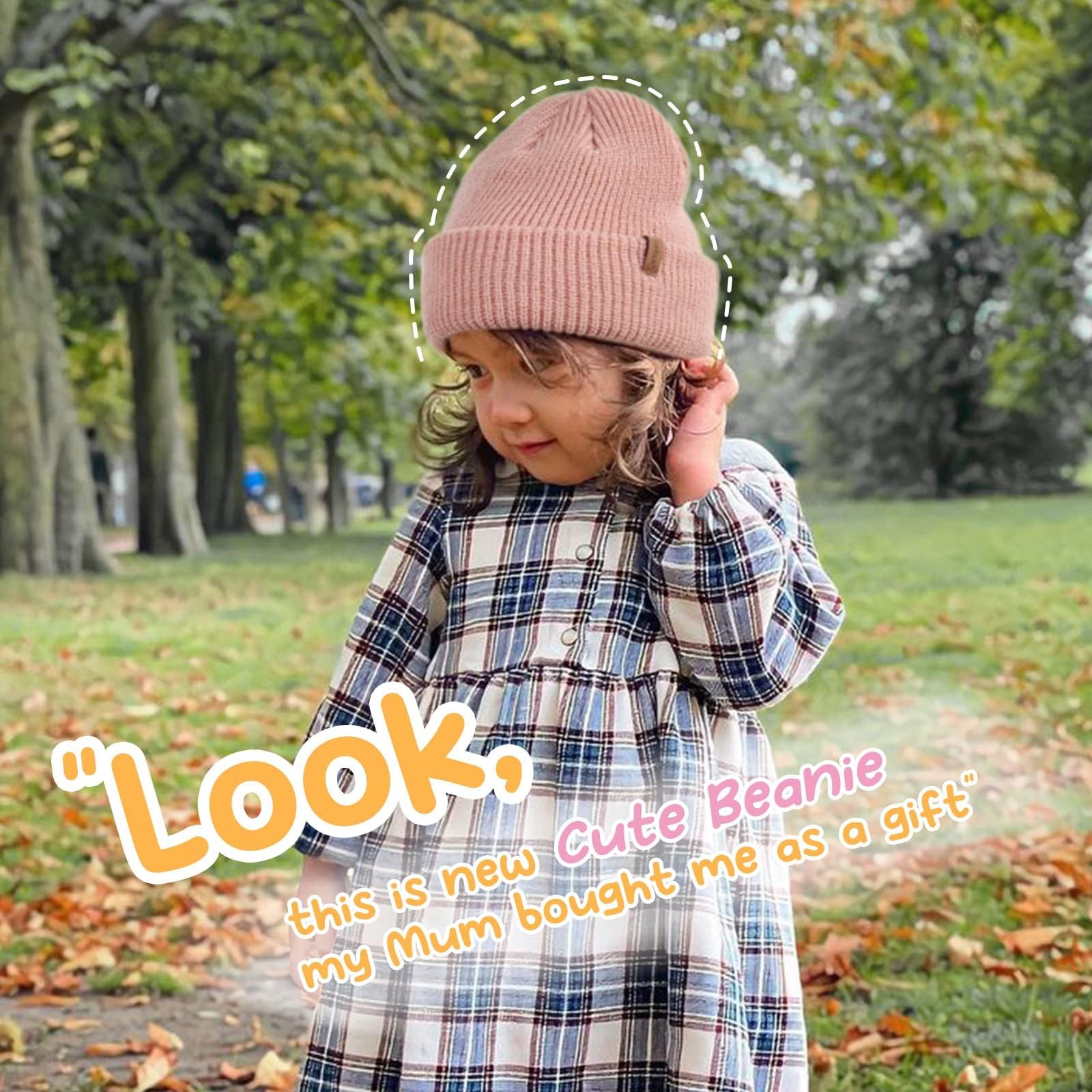 FURTALK Toddler Beanie Baby Boys Girls Beanies Kids Winter Hats Children Knit Warm Caps
