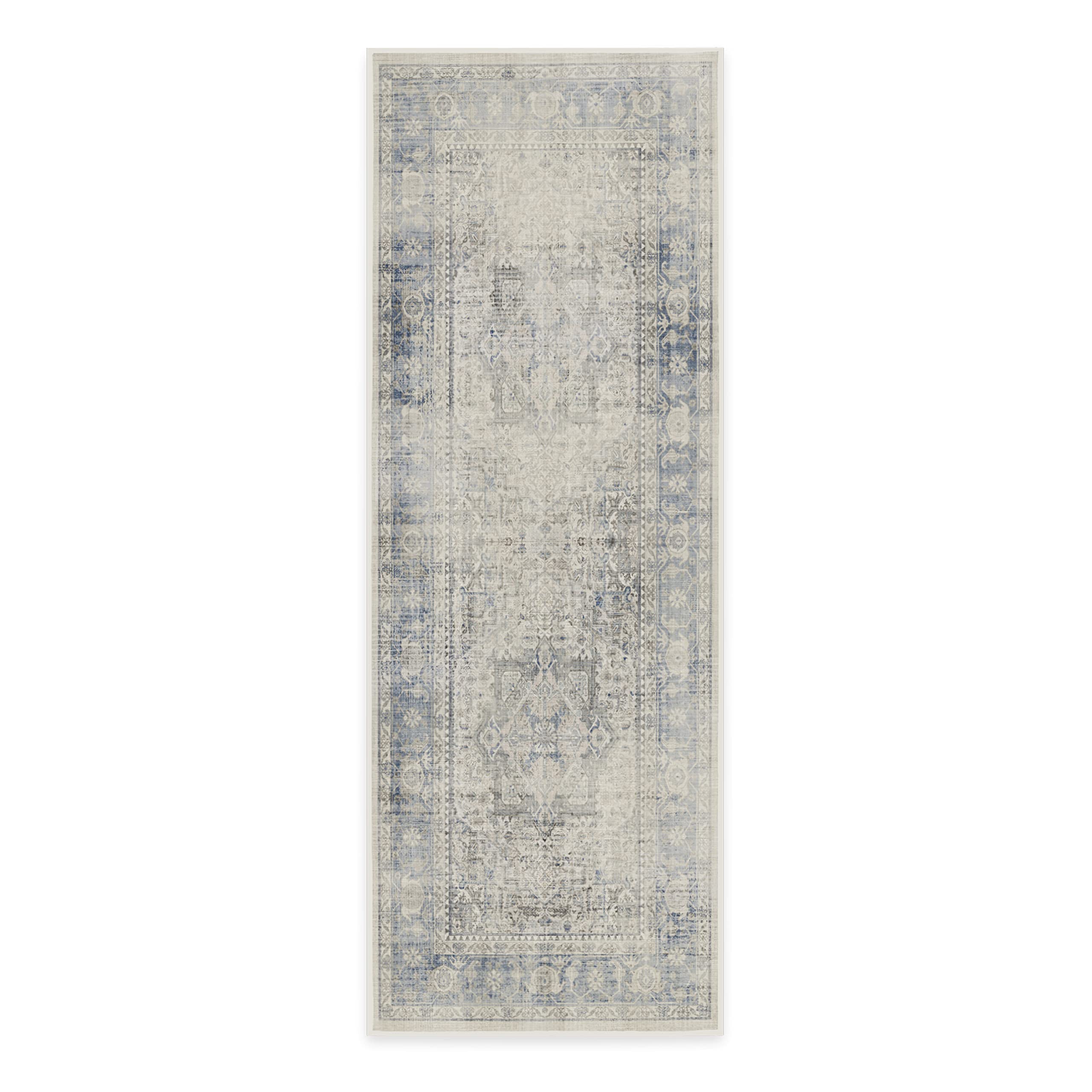 RUGGABLE Kamran Washable Rug - Perfect Vintage Area Rug for Living Room Bedroom Kitchen - Pet & Child Friendly - Stain & Water Resistant - Hazel 5&