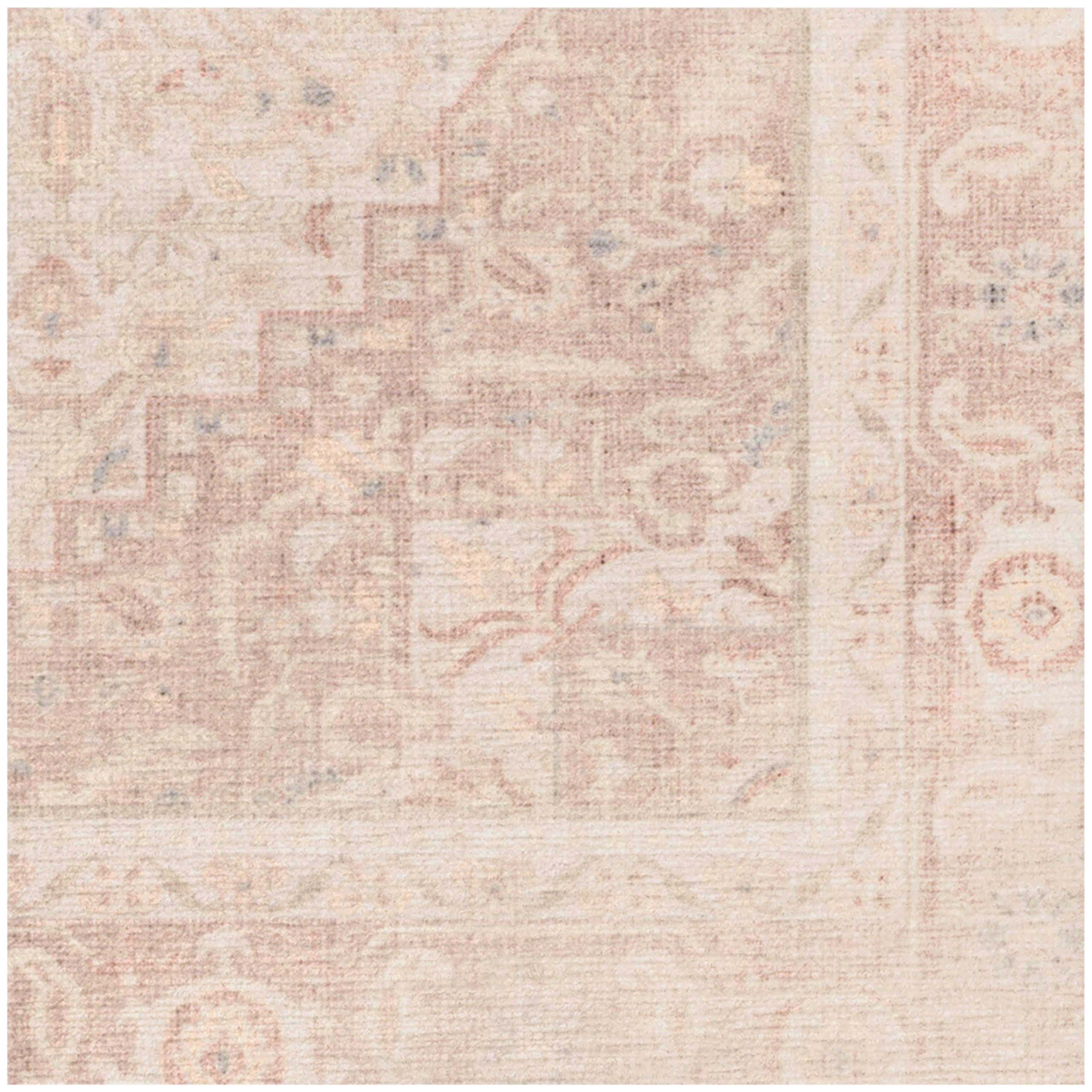 RUGGABLE Kamran Washable Rug - Perfect Vintage Area Rug for Living Room Bedroom Kitchen - Pet & Child Friendly - Stain & Water Resistant - Hazel 5&