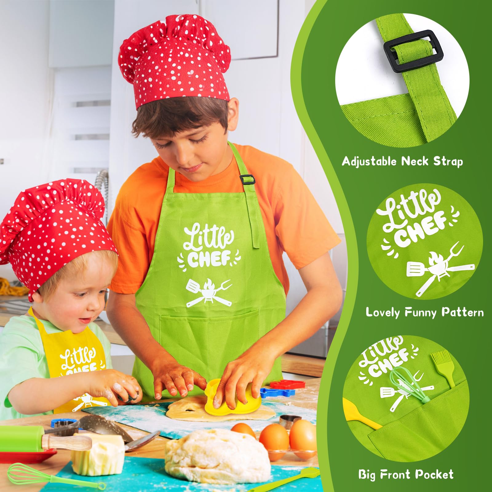 Montessori Kitchen Tools for Toddlers-Kids Cooking Sets Real-Toddler Safe Knives Set (13pcs)
