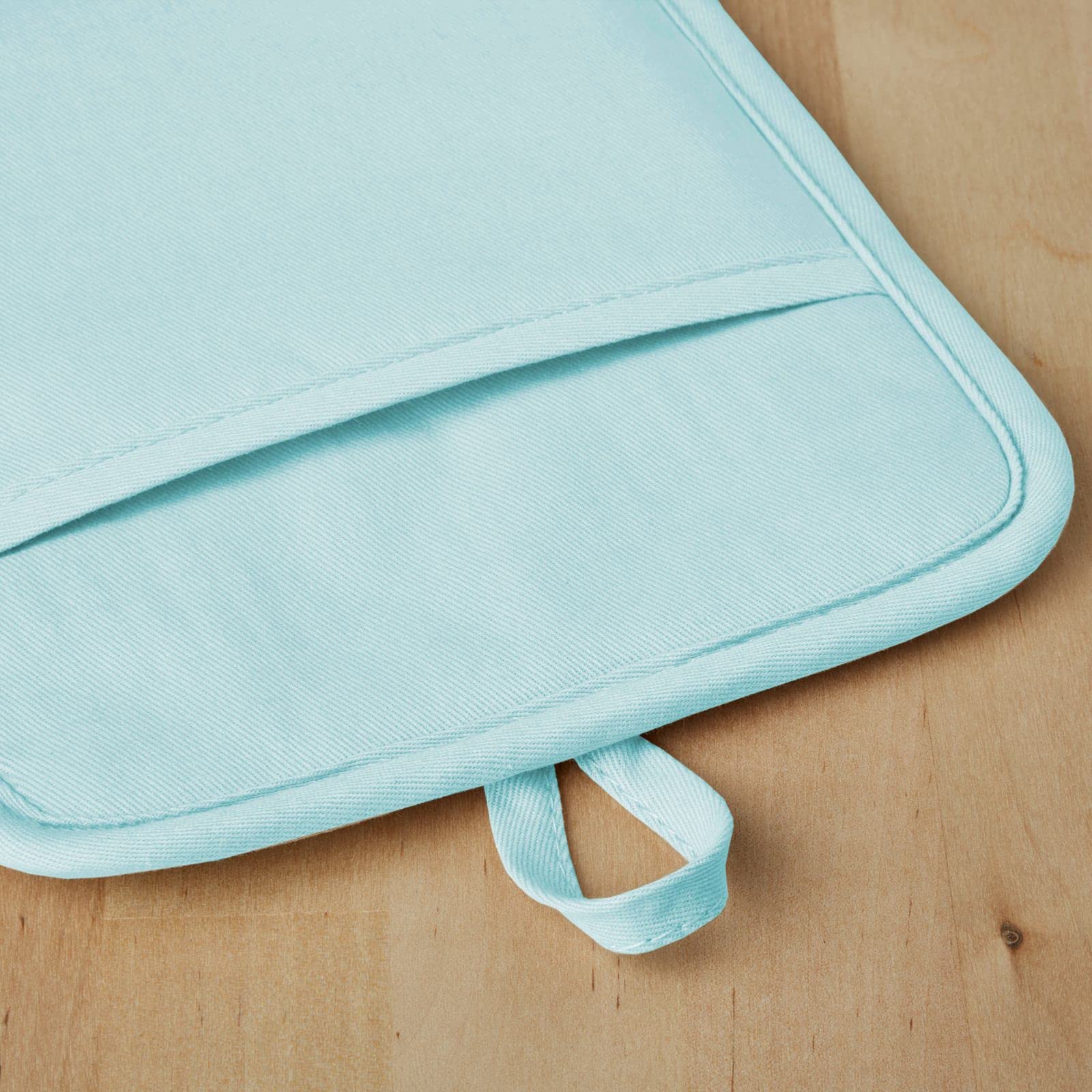 KitchenAid Ribbed Soft Silicone Water Resistant Pot Holder Set, Milkshake , 2 Piece Set, 7"x9"