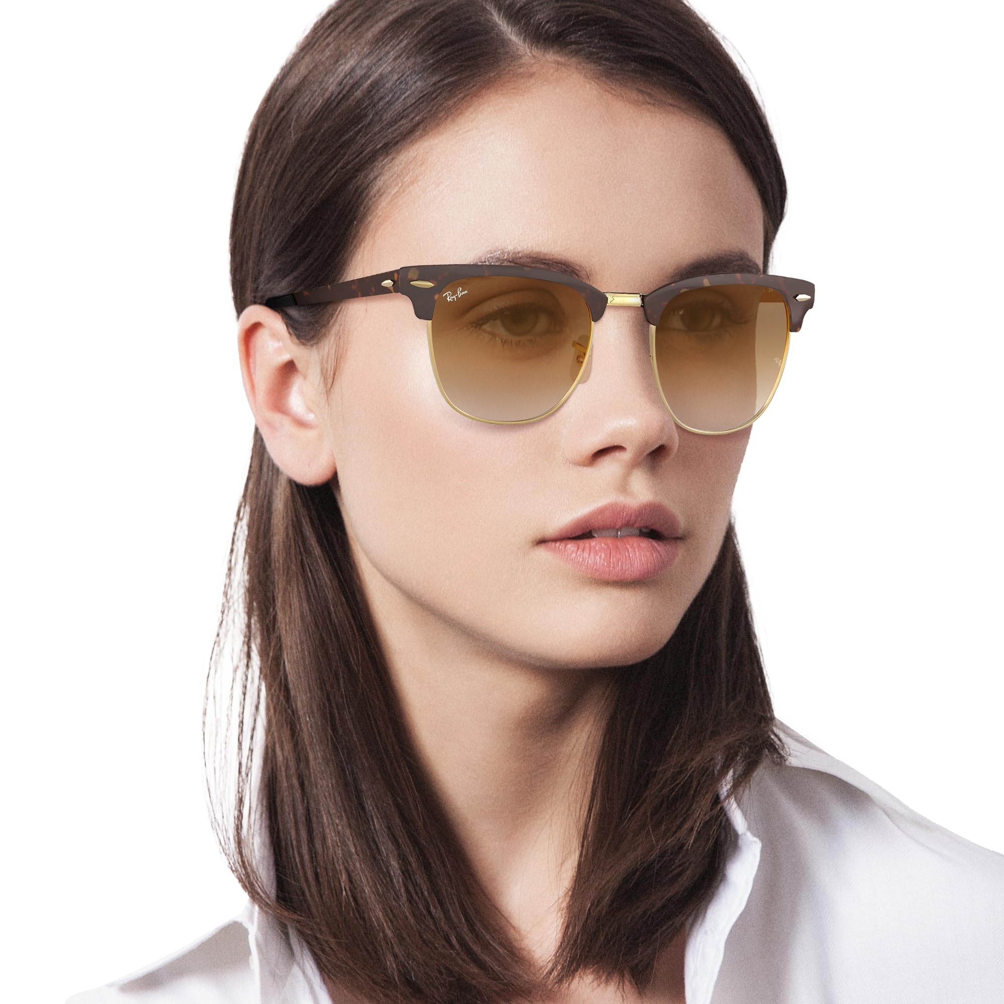 Ray-Ban RB3716 Clubmaster Metal Square Sunglasses