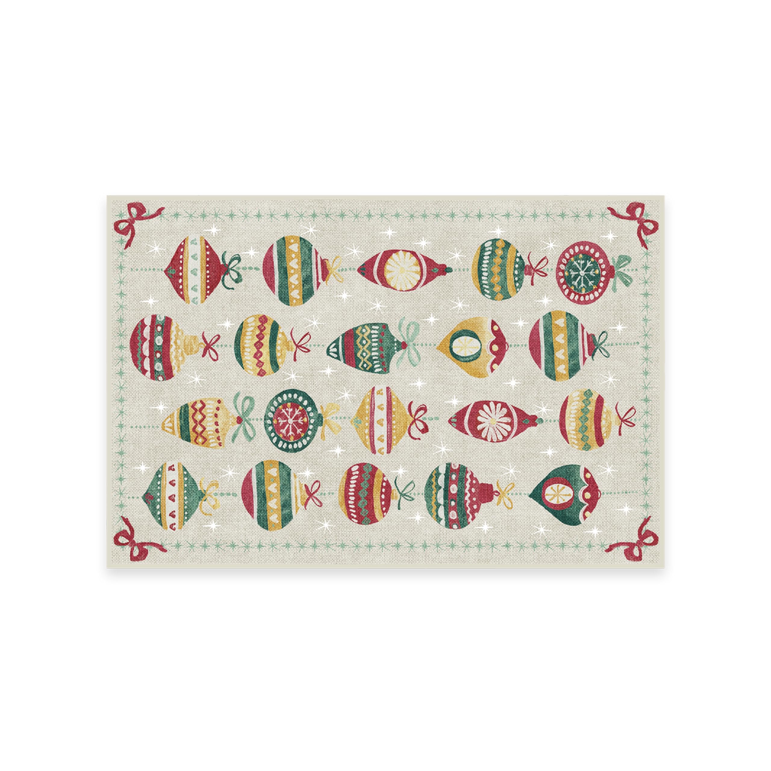 RUGGABLE Winter Plaid Washable Rug - Perfect Holiday Area Rug for Living Room Bedroom Kitchen - Pet & Child Friendly - Stain & Water Resistant - Dress Stewart Tartan Plaid 3&