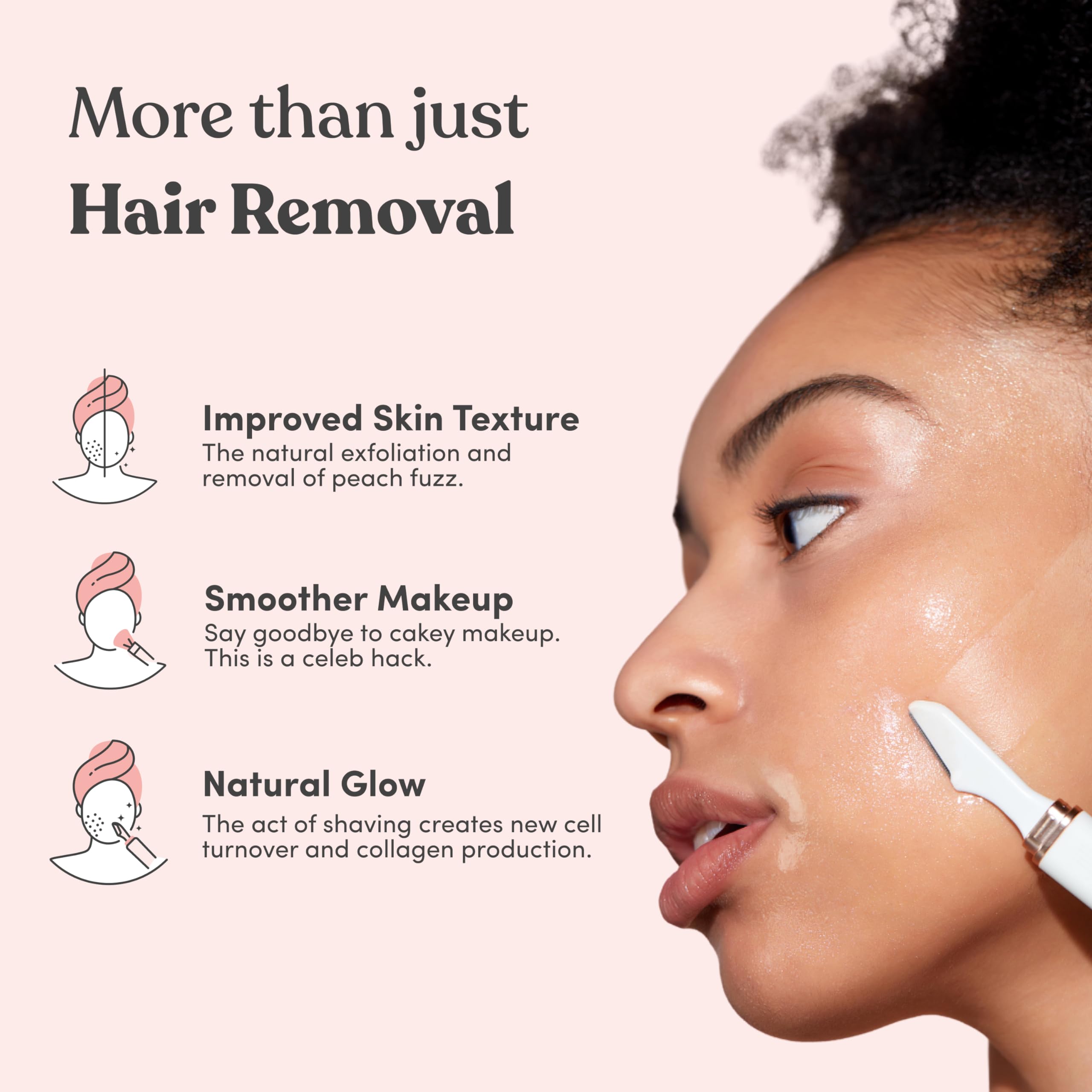 Jill Dermaplane Razor Refills | 4 Shave Sets, 8 Dermaplane Refill Blades | Sensitive Skin Razor Blades to Exfoliate & Smooth Skin