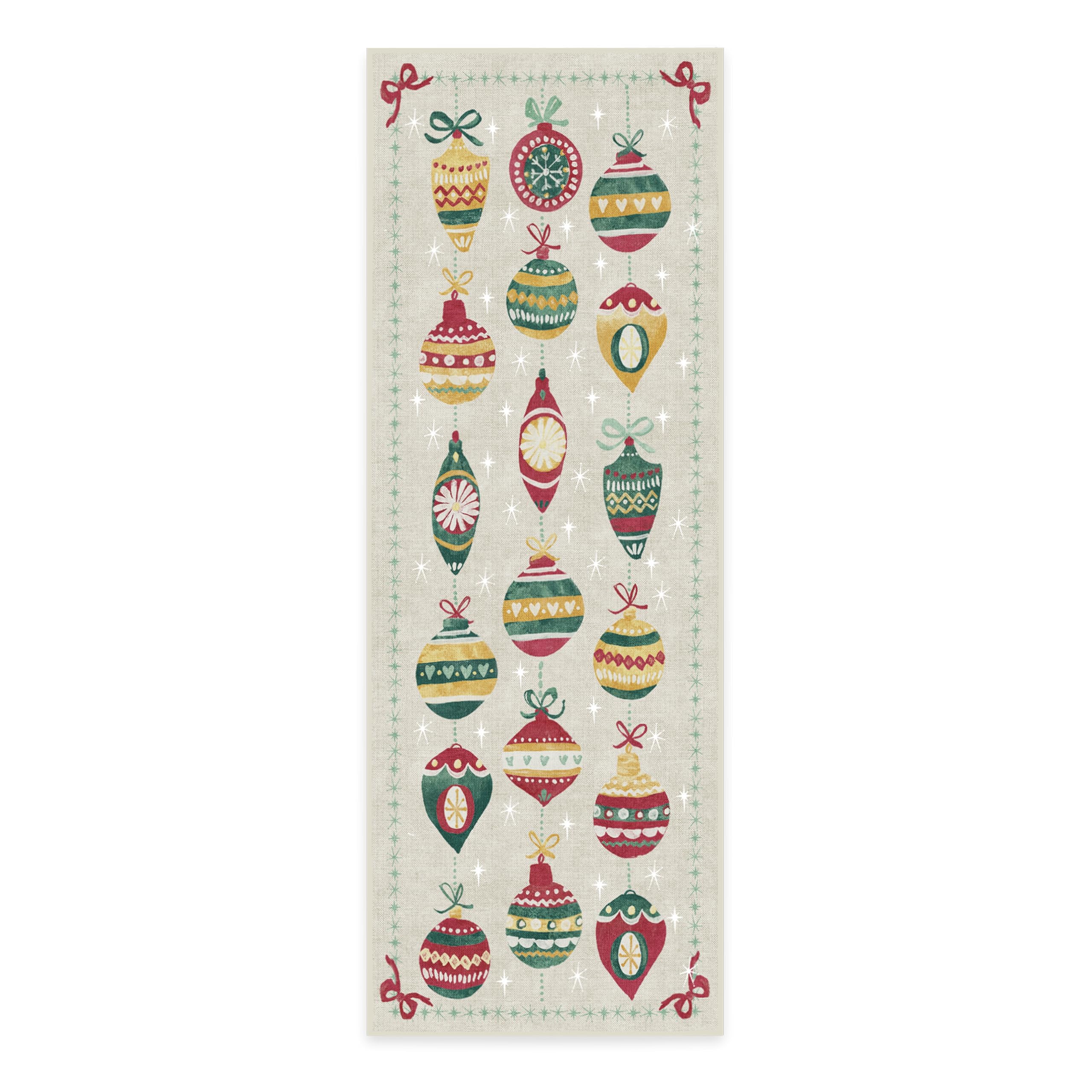 RUGGABLE Winter Plaid Washable Rug - Perfect Holiday Area Rug for Living Room Bedroom Kitchen - Pet & Child Friendly - Stain & Water Resistant - Dress Stewart Tartan Plaid 3&