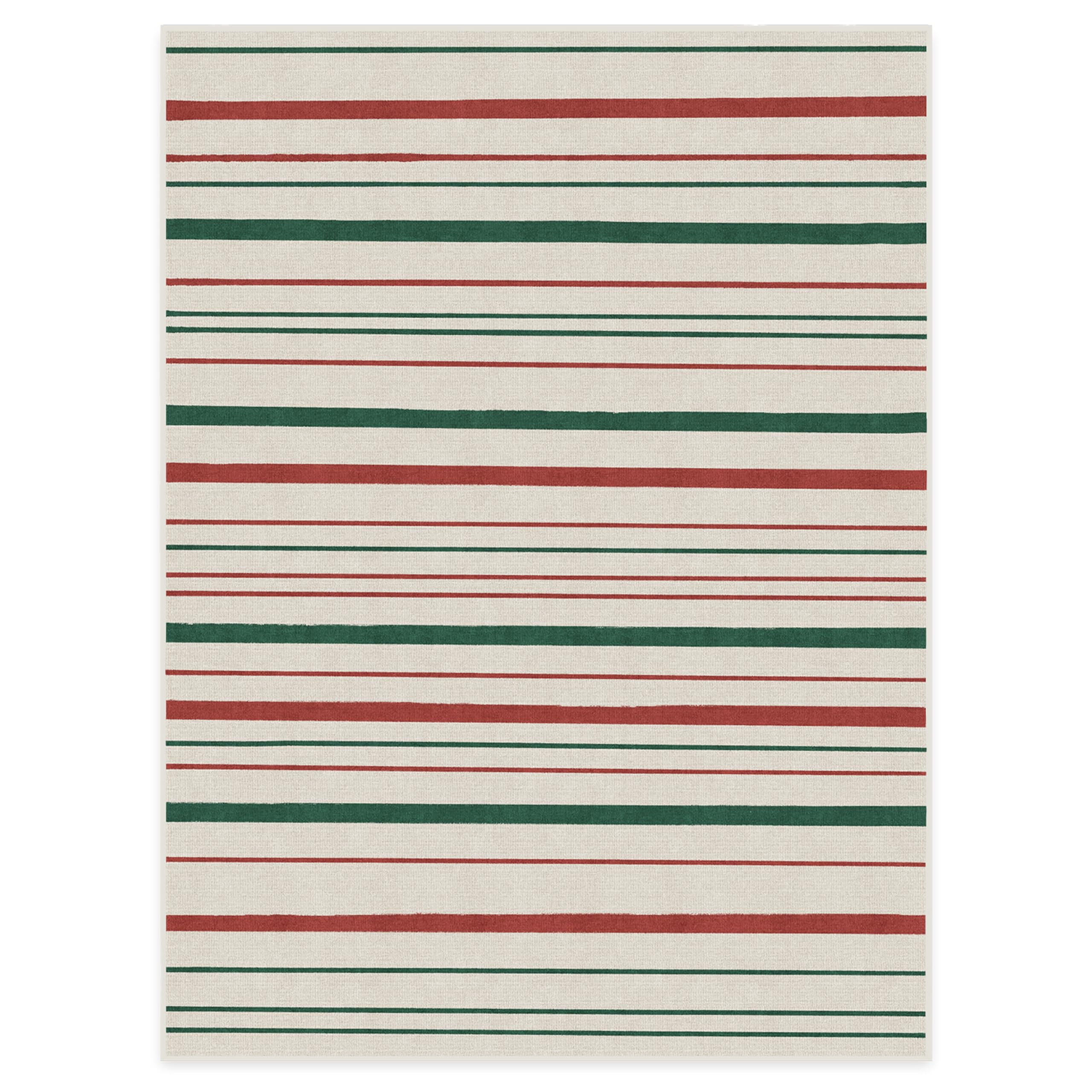 RUGGABLE Winter Plaid Washable Rug - Perfect Holiday Area Rug for Living Room Bedroom Kitchen - Pet & Child Friendly - Stain & Water Resistant - Dress Stewart Tartan Plaid 3&
