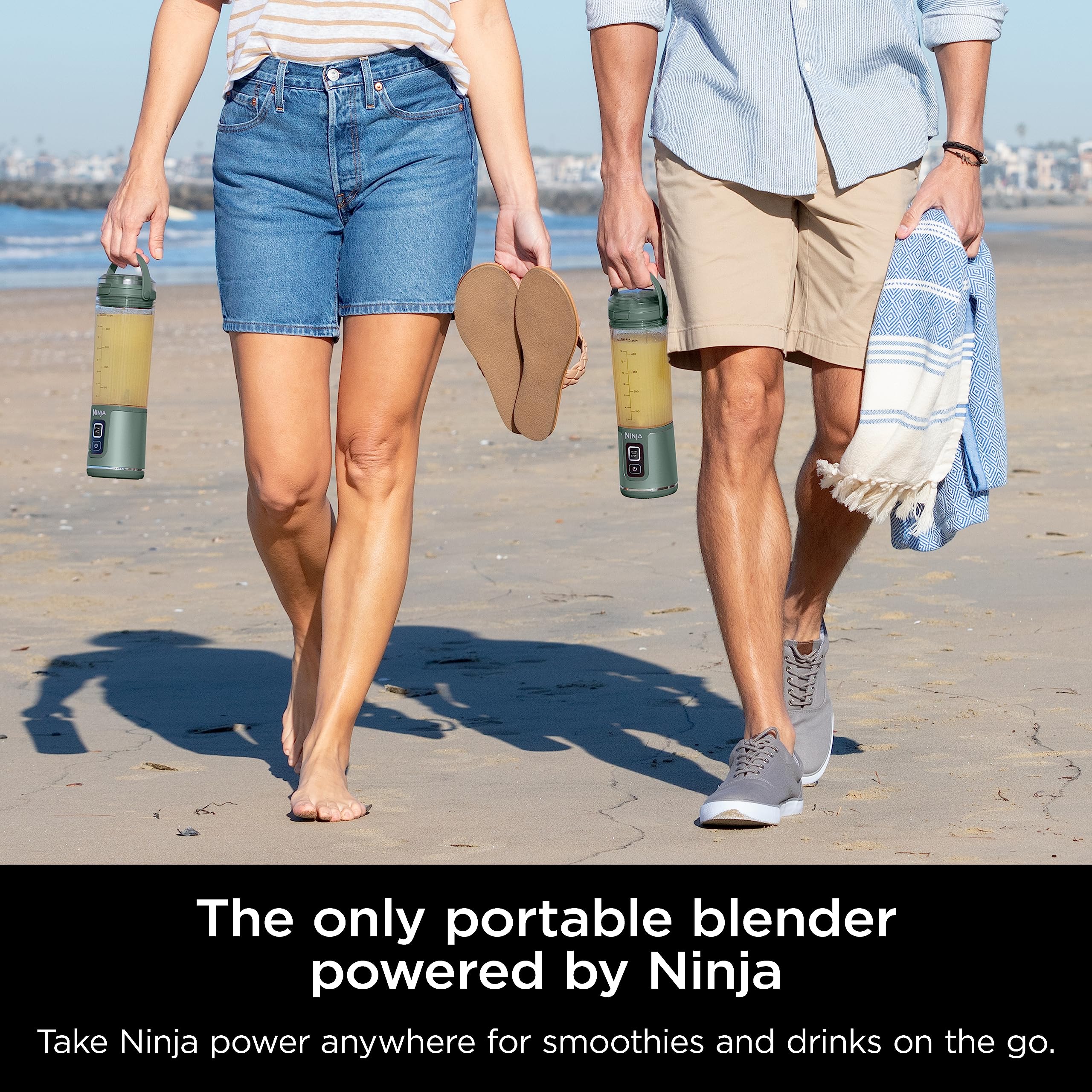 Ninja Blast Portable Blender, Cordless, 18oz. Vessel, Personal Blender For-Shakes and Smoothies, BPA Free, Leakproof-Lid and Sip Spout, USB-C Rechargeable, Dishwasher Safe Parts, Tinted Pink, BC151PK