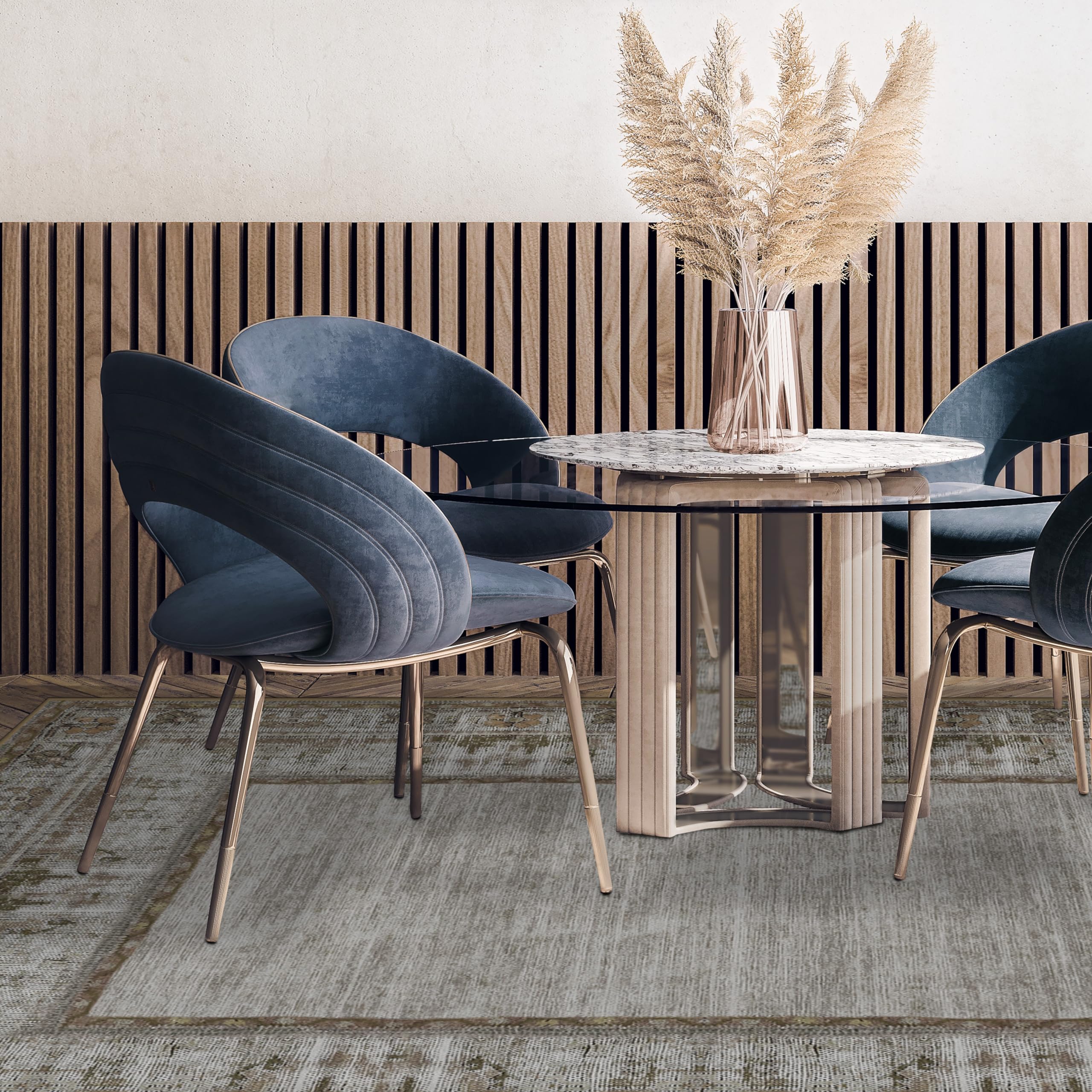 RUGGABLE Zinnia Runner Rug - Perfect Boho Washable Rug for Entryway Hallway Kitchen - Pet & Child Friendly - Stain & Water Resistant - Grey 2.5&