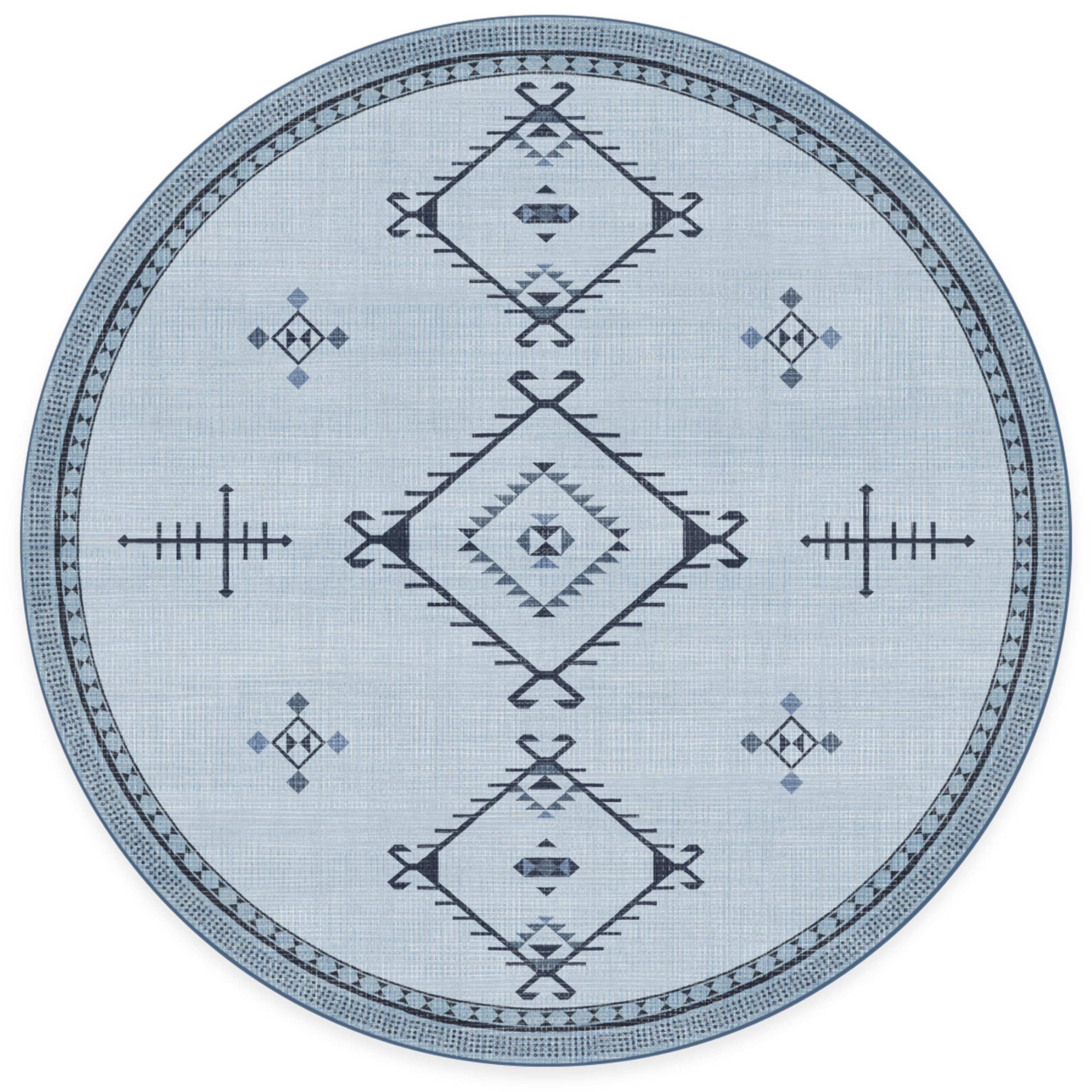 RUGGABLE Damali Runner Rug - Perfect Boho Washable Rug for Entryway Hallway Kitchen - Pet & Child Friendly - Non-Toxic - Stain & Water Resistant - Black & White 2.5&