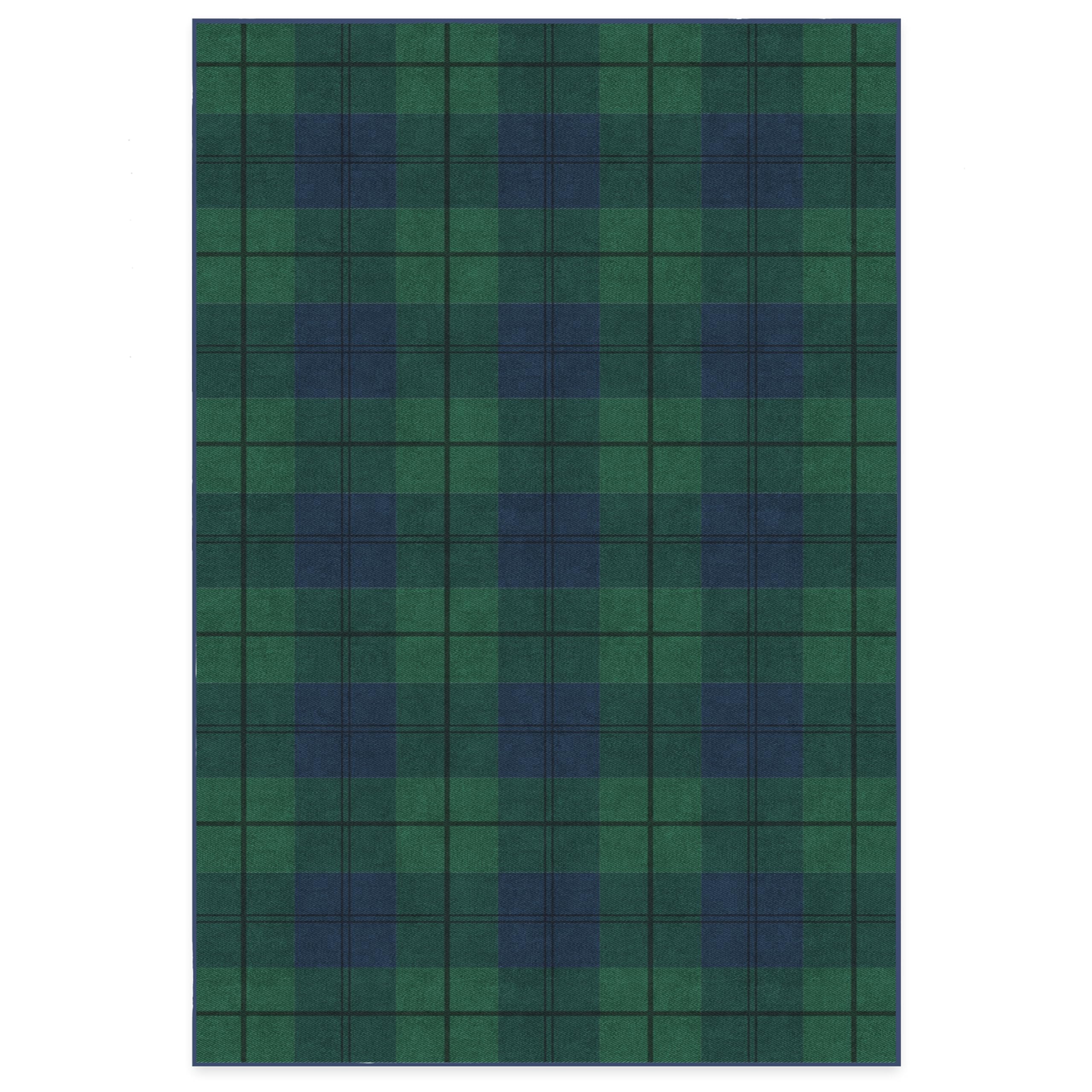 RUGGABLE Winter Plaid Washable Rug - Perfect Holiday Area Rug for Living Room Bedroom Kitchen - Pet & Child Friendly - Stain & Water Resistant - Dress Stewart Tartan Plaid 3&