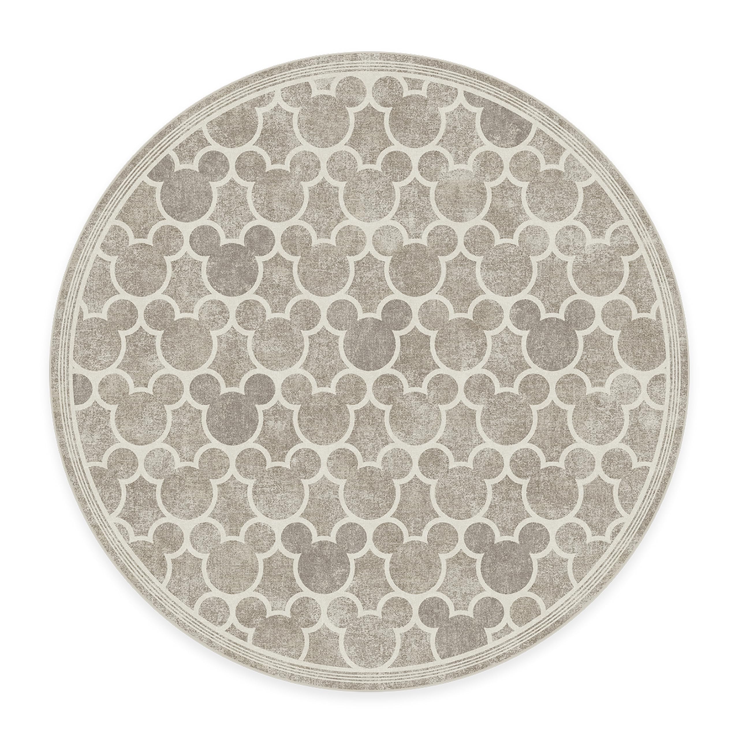 RUGGABLE Disney Classic Minnie Mouse Washable Rug - Perfect Area Rug for Nursery Playroom Kids Room - Pet & Child Friendly - Stain & Water Resistant - Trellis Pink 5&