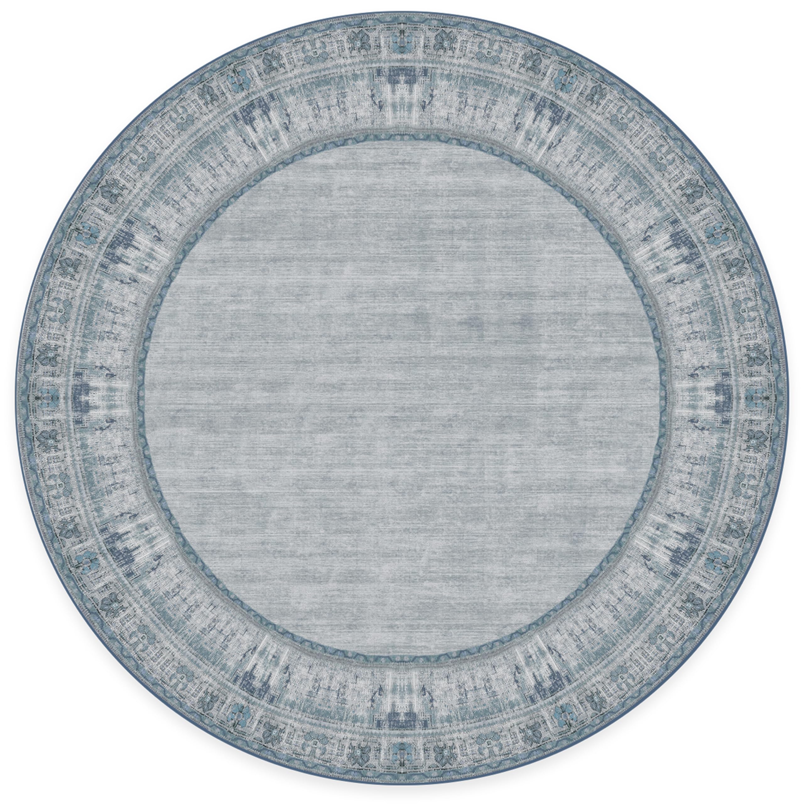 RUGGABLE Zinnia Runner Rug - Perfect Boho Washable Rug for Entryway Hallway Kitchen - Pet & Child Friendly - Stain & Water Resistant - Grey 2.5&