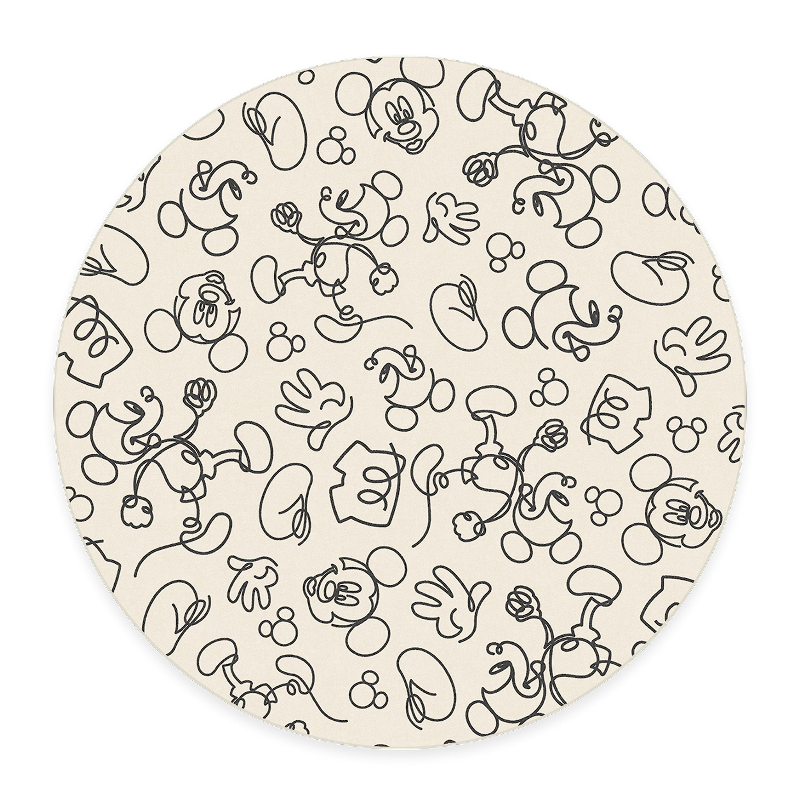 RUGGABLE Disney Classic Minnie Mouse Washable Rug - Perfect Area Rug for Nursery Playroom Kids Room - Pet & Child Friendly - Stain & Water Resistant - Trellis Pink 5&