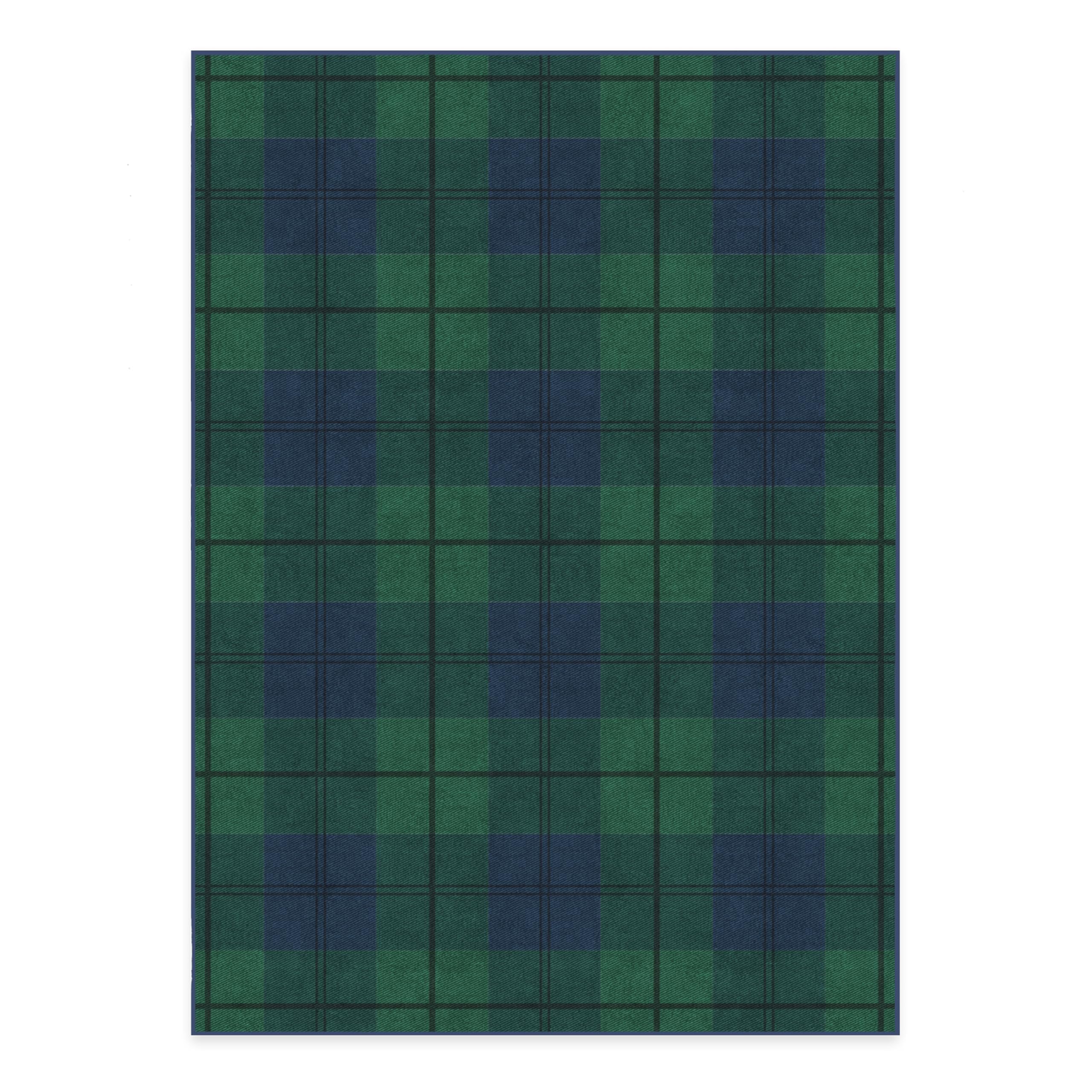 RUGGABLE Winter Plaid Washable Rug - Perfect Holiday Area Rug for Living Room Bedroom Kitchen - Pet & Child Friendly - Stain & Water Resistant - Dress Stewart Tartan Plaid 3&