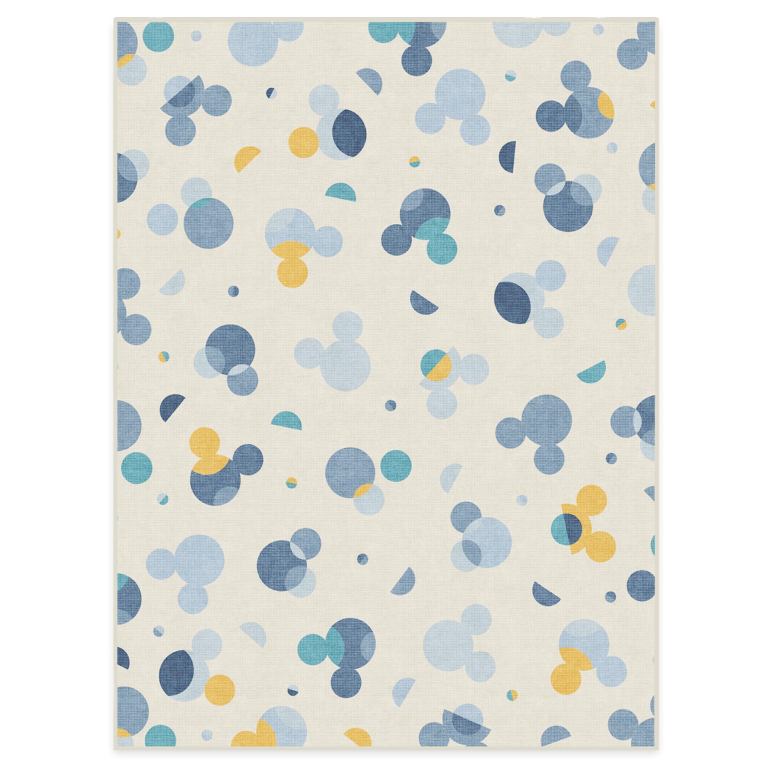 RUGGABLE Disney Classic Minnie Mouse Washable Rug - Perfect Area Rug for Nursery Playroom Kids Room - Pet & Child Friendly - Stain & Water Resistant - Trellis Pink 5&