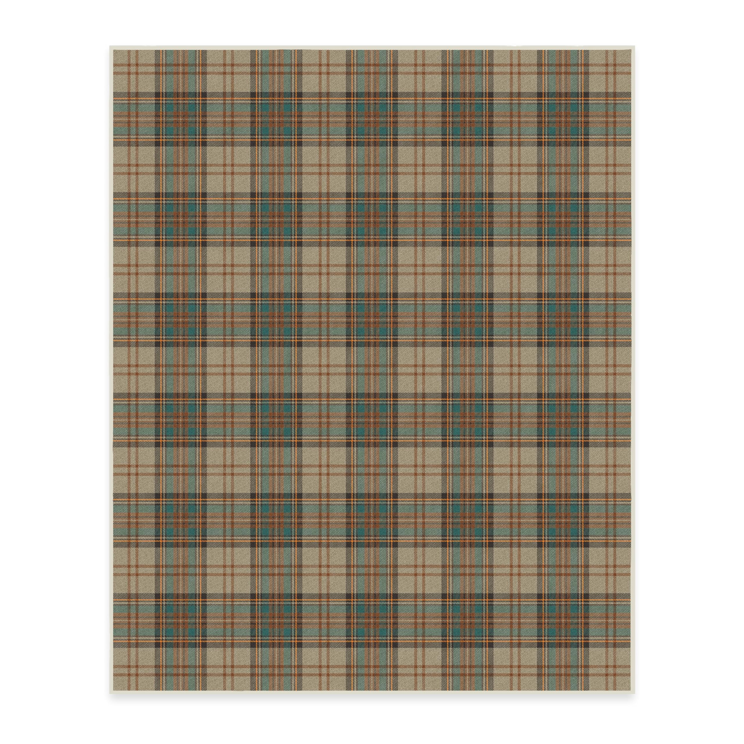RUGGABLE Winter Plaid Washable Rug - Perfect Holiday Area Rug for Living Room Bedroom Kitchen - Pet & Child Friendly - Stain & Water Resistant - Dress Stewart Tartan Plaid 3&