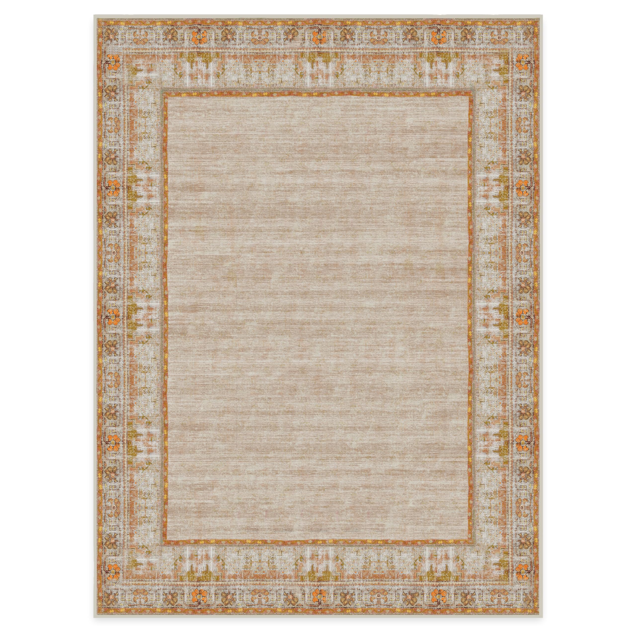 RUGGABLE Zinnia Runner Rug - Perfect Boho Washable Rug for Entryway Hallway Kitchen - Pet & Child Friendly - Stain & Water Resistant - Grey 2.5&