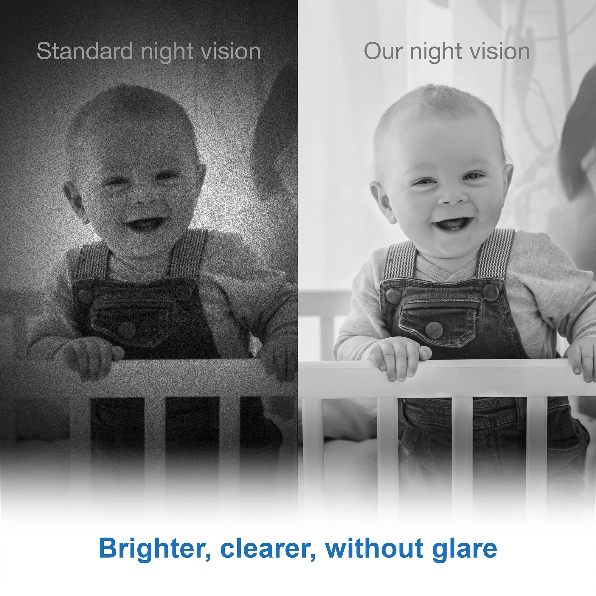VTech VM819 Baby Monitor, 2.8” Screen, Night Vision, 2-Way Audio, Temperature Sensor and Lullabies, Secure Transmission No WiFi