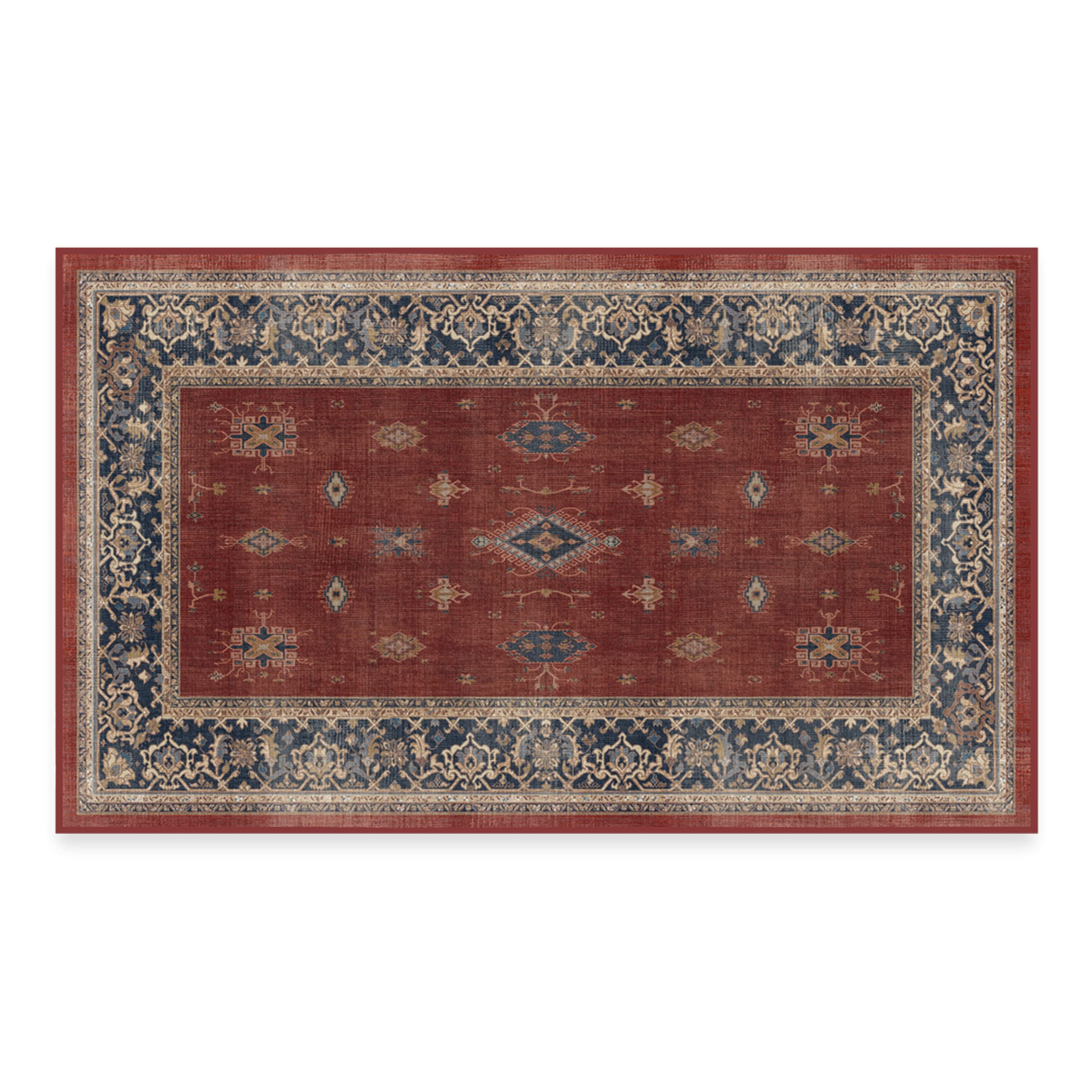 RUGGABLE – Verena Dark Wood – Machine Washable Runner Rug – Pet & Child Friendly – Stain & Water Resistant – Non-Slip – 2.5&