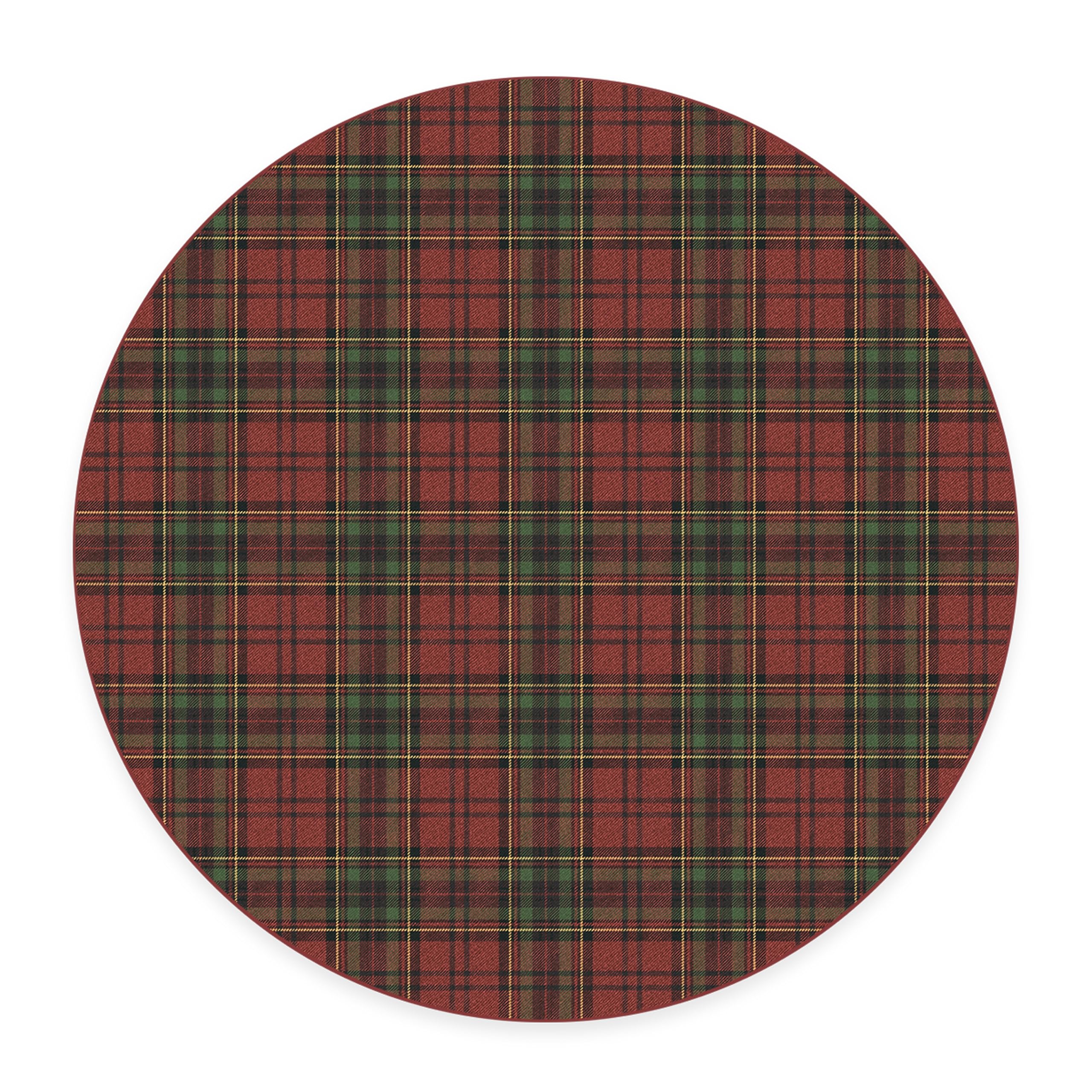 RUGGABLE Winter Plaid Washable Rug - Perfect Holiday Area Rug for Living Room Bedroom Kitchen - Pet & Child Friendly - Stain & Water Resistant - Dress Stewart Tartan Plaid 3&
