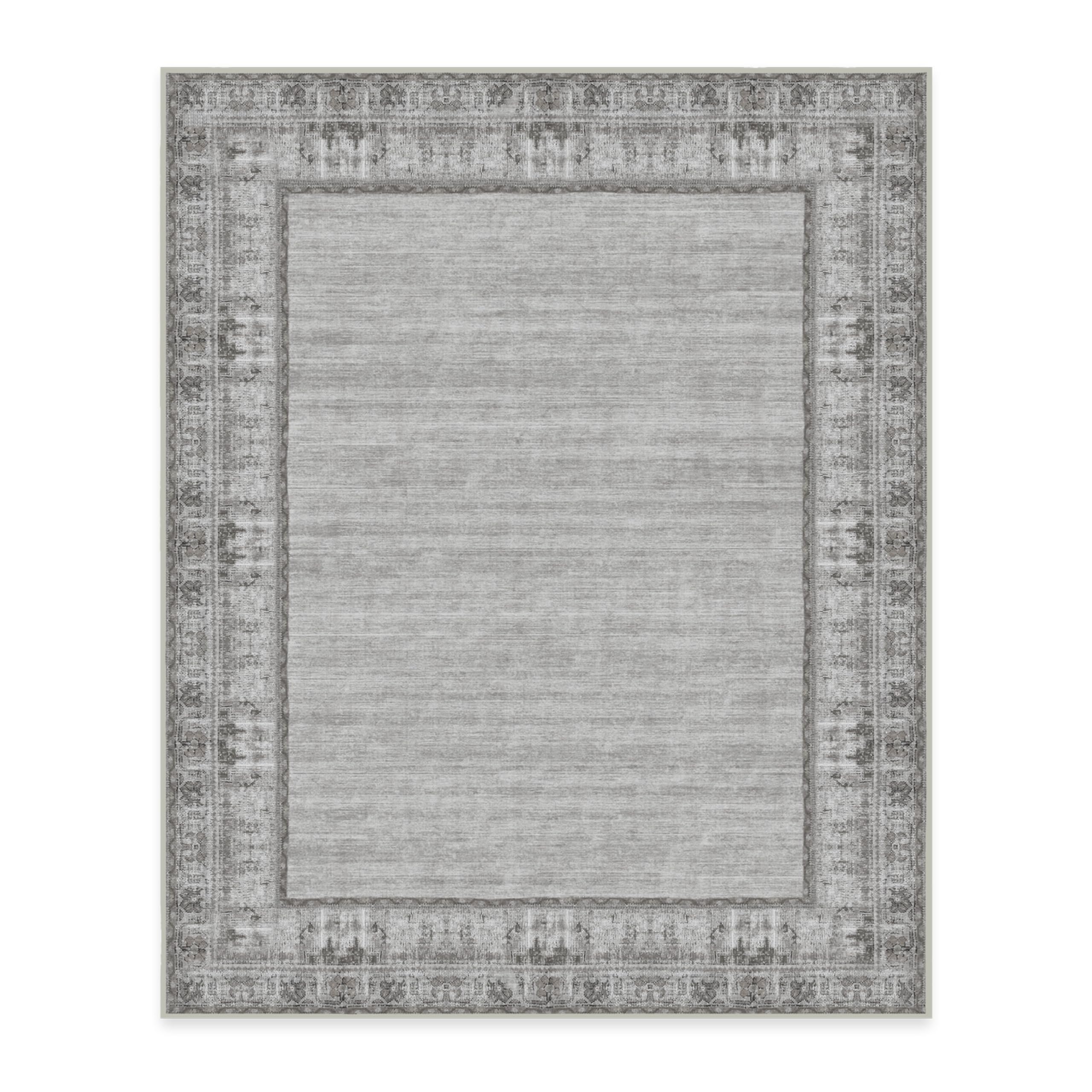 RUGGABLE Zinnia Runner Rug - Perfect Boho Washable Rug for Entryway Hallway Kitchen - Pet & Child Friendly - Stain & Water Resistant - Grey 2.5&