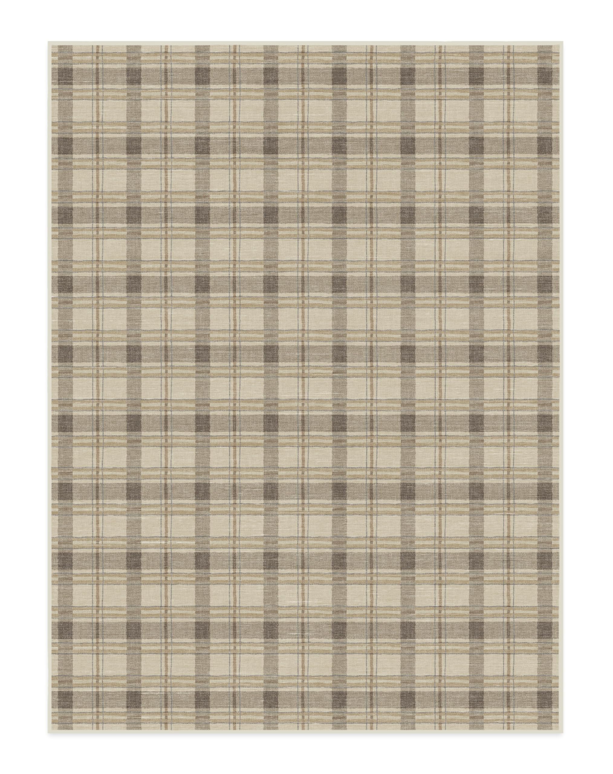 RUGGABLE Winter Plaid Washable Rug - Perfect Holiday Area Rug for Living Room Bedroom Kitchen - Pet & Child Friendly - Stain & Water Resistant - Dress Stewart Tartan Plaid 3&