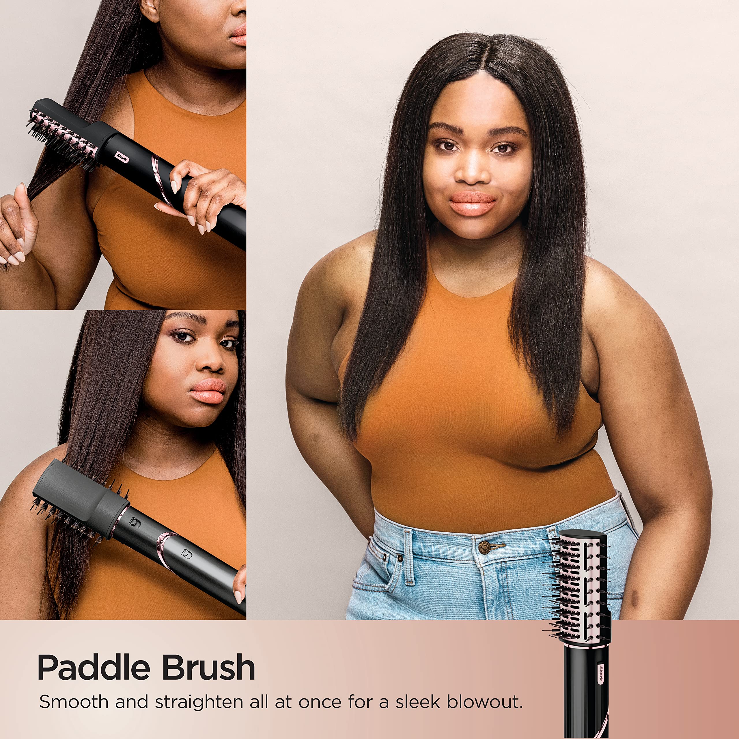 Shark HD430 FlexStyle Air Styling & Drying System, Powerful Hair Dryer Brush & Multi-Styler with Auto-Wrap Curlers, Paddle Brush, Oval Brush, Concentrator Attachment, Stone