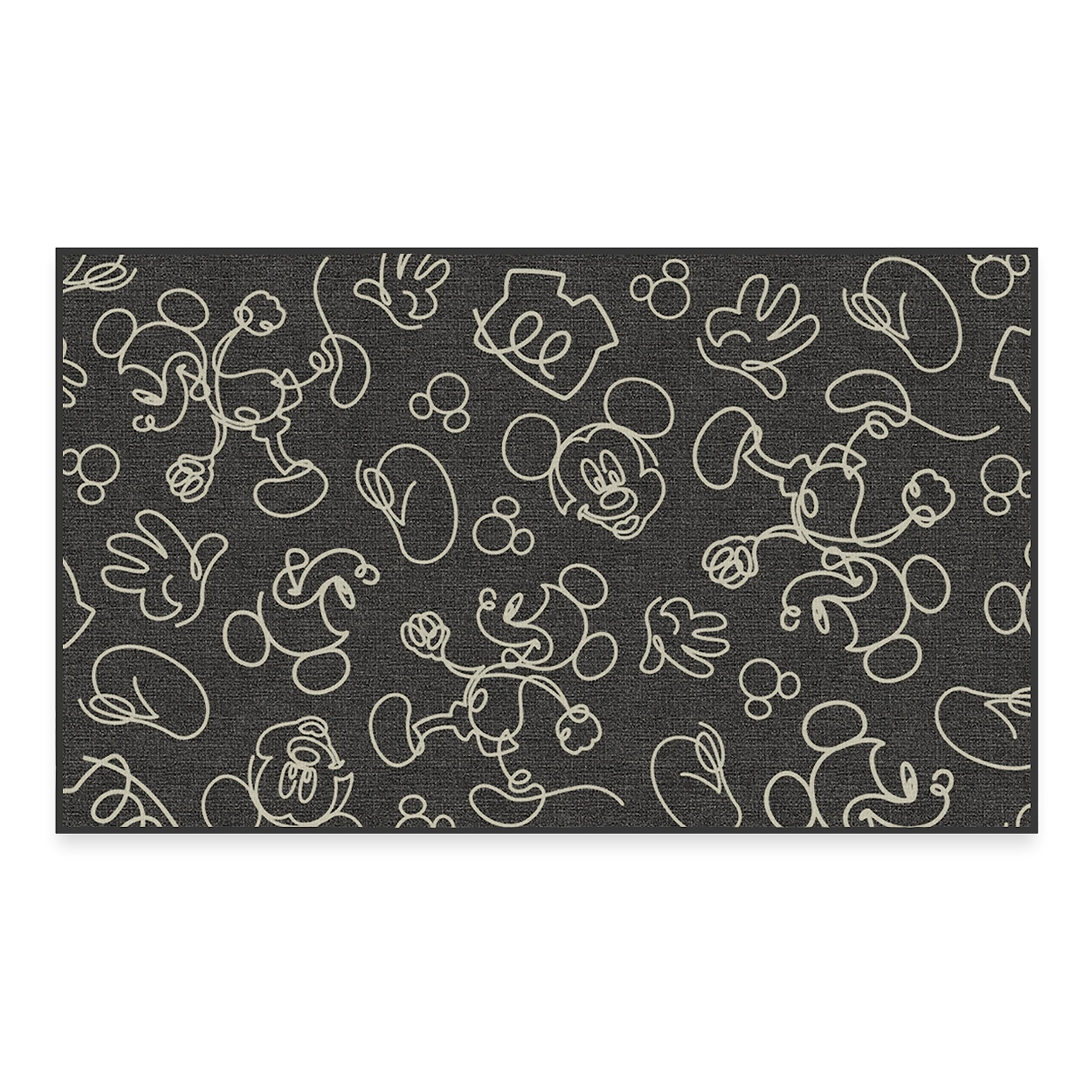 RUGGABLE Disney Classic Minnie Mouse Washable Rug - Perfect Area Rug for Nursery Playroom Kids Room - Pet & Child Friendly - Stain & Water Resistant - Trellis Pink 5&