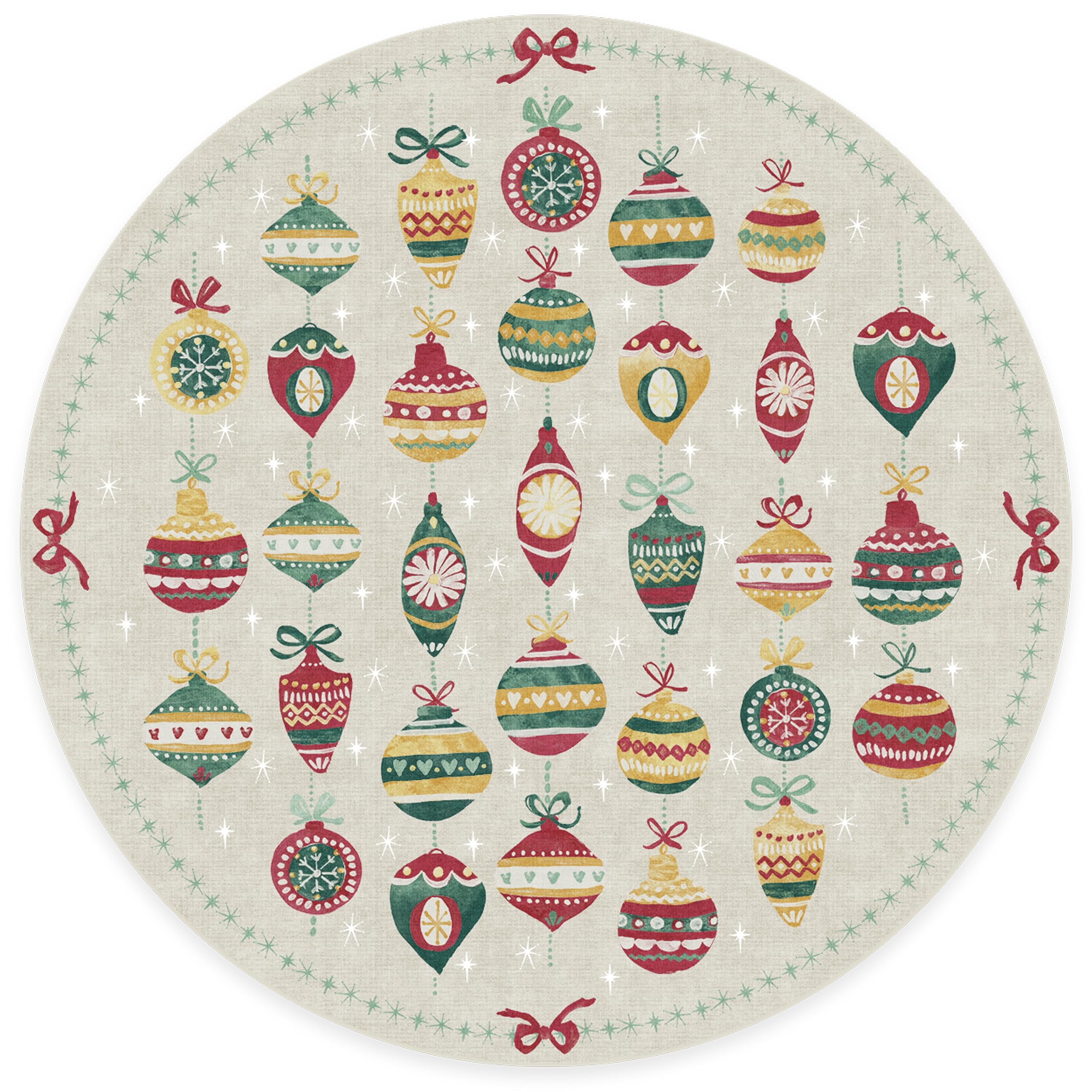 RUGGABLE Winter Plaid Washable Rug - Perfect Holiday Area Rug for Living Room Bedroom Kitchen - Pet & Child Friendly - Stain & Water Resistant - Dress Stewart Tartan Plaid 3&