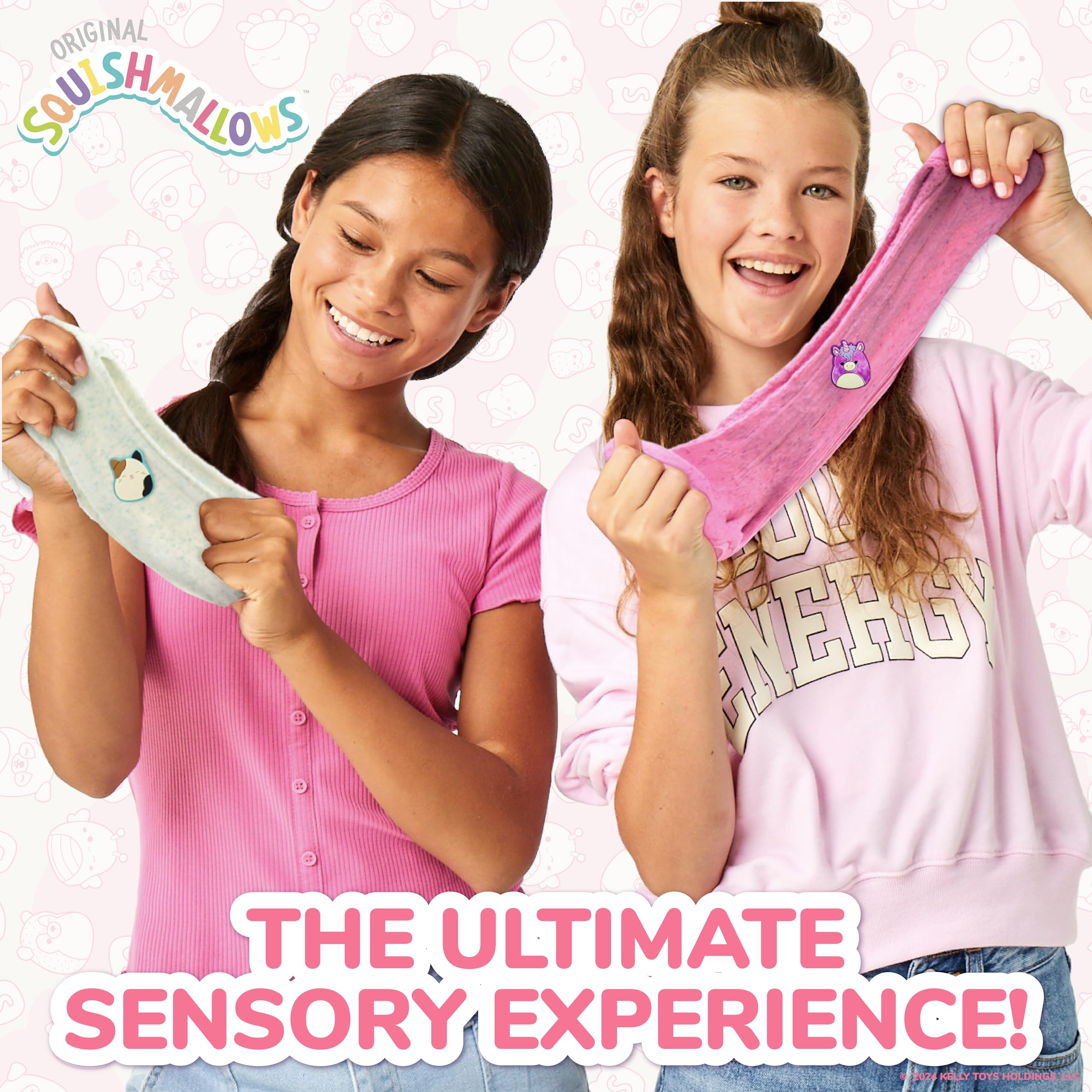 Original Squishmallows Winston The Owl Premium Scented Slime, Blue Raspberry Scented, 8 oz. Slime, 2 Fun Slime Add Ins, Pre-Made Slime for Kids, Great 6 Year Old Toys, Super Soft Squishy Toy