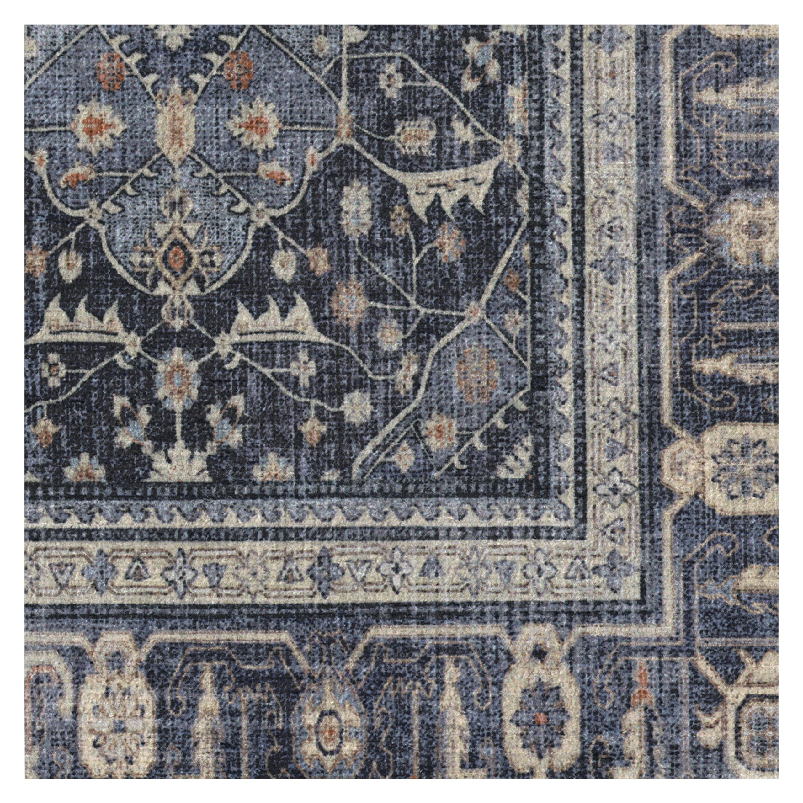RUGGABLE – Alessia Dark Wood – Machine Washable Area Rug – Pet & Child Friendly – Stain & Water Resistant – Non-Slip – 5&