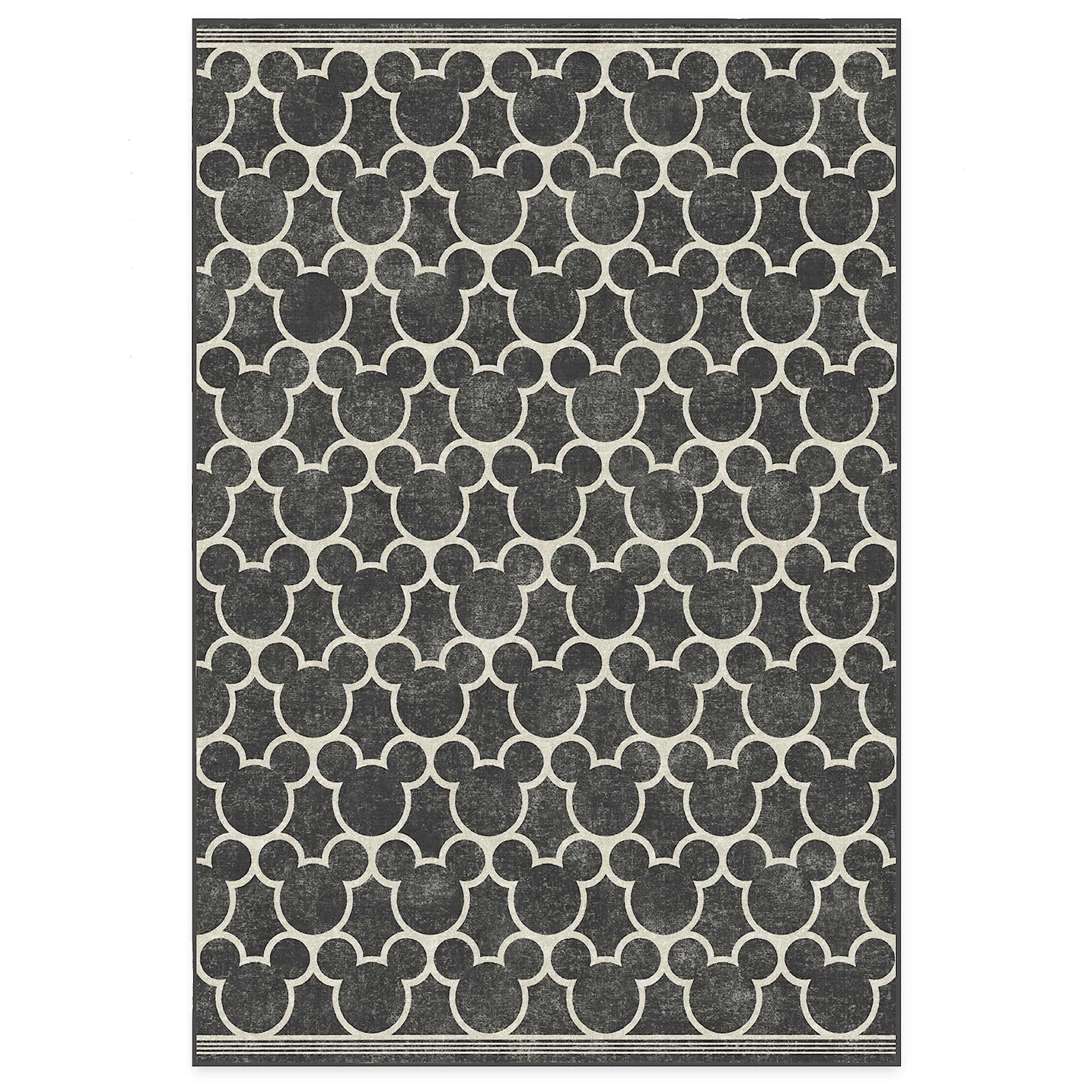 RUGGABLE Disney Classic Minnie Mouse Washable Rug - Perfect Area Rug for Nursery Playroom Kids Room - Pet & Child Friendly - Stain & Water Resistant - Trellis Pink 5&