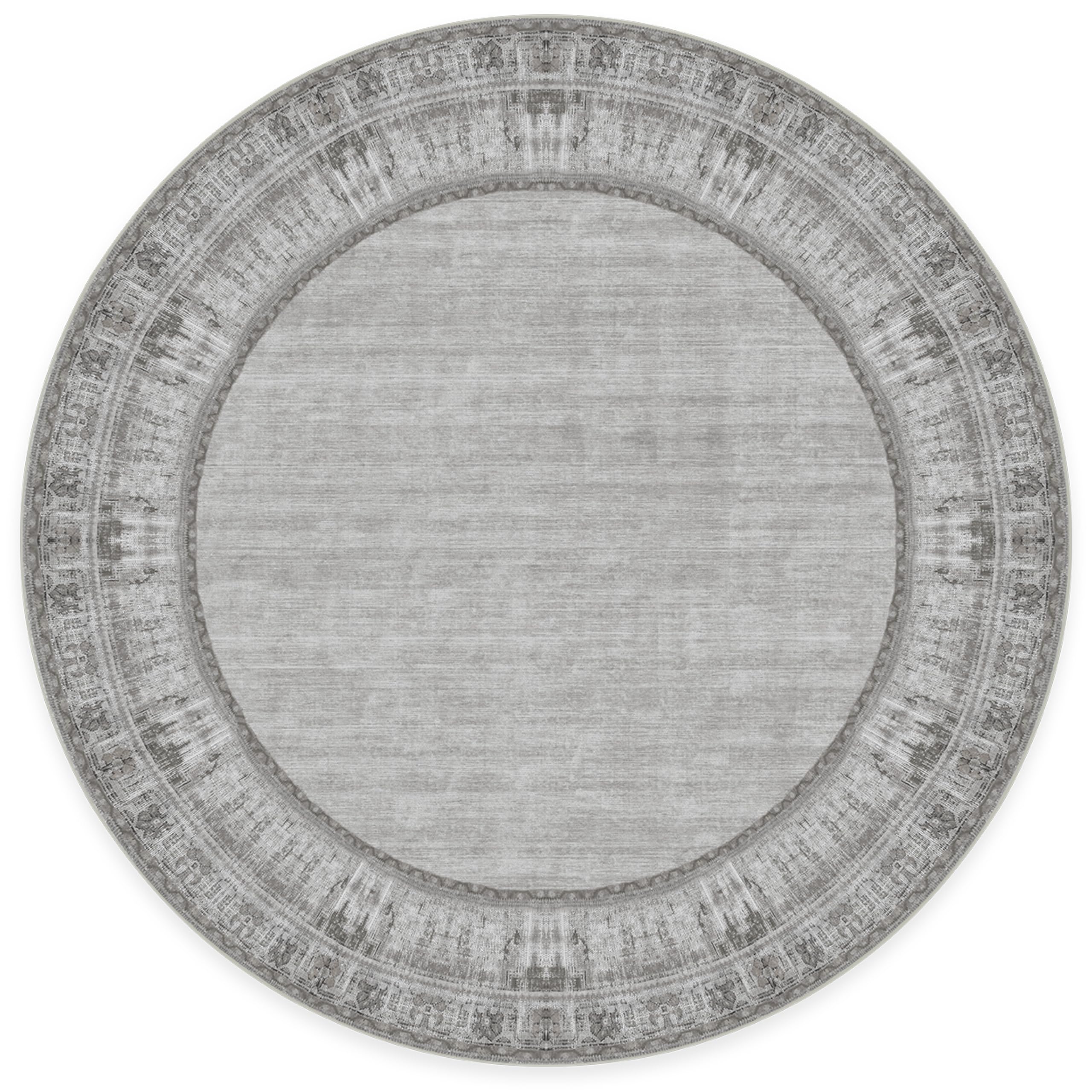 RUGGABLE Zinnia Runner Rug - Perfect Boho Washable Rug for Entryway Hallway Kitchen - Pet & Child Friendly - Stain & Water Resistant - Grey 2.5&