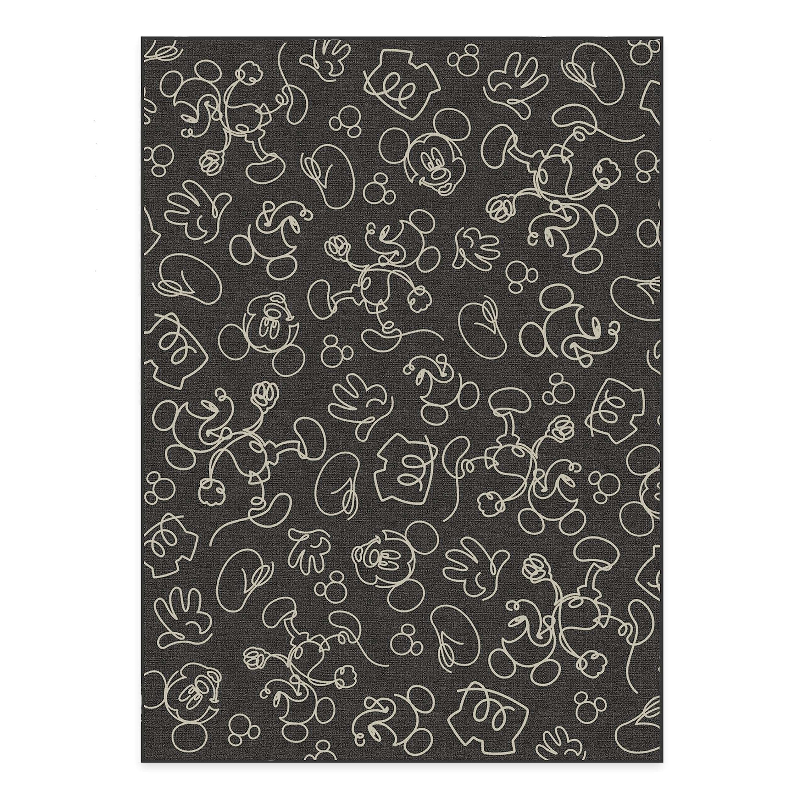 RUGGABLE Disney Classic Minnie Mouse Washable Rug - Perfect Area Rug for Nursery Playroom Kids Room - Pet & Child Friendly - Stain & Water Resistant - Trellis Pink 5&