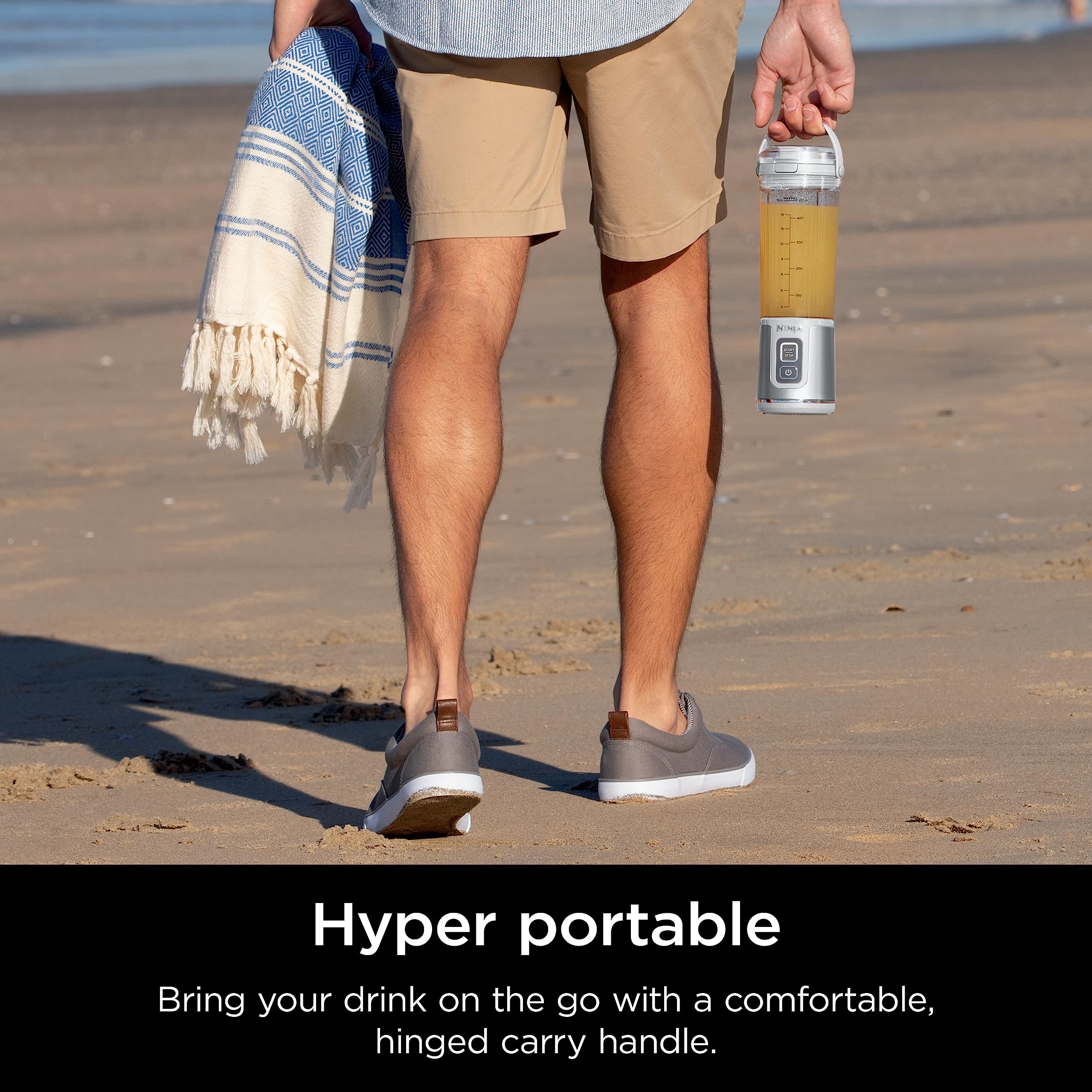 Ninja Blast Portable Blender, Cordless, 18oz. Vessel, Personal Blender For-Shakes and Smoothies, BPA Free, Leakproof-Lid and Sip Spout, USB-C Rechargeable, Dishwasher Safe Parts, Tinted Pink, BC151PK