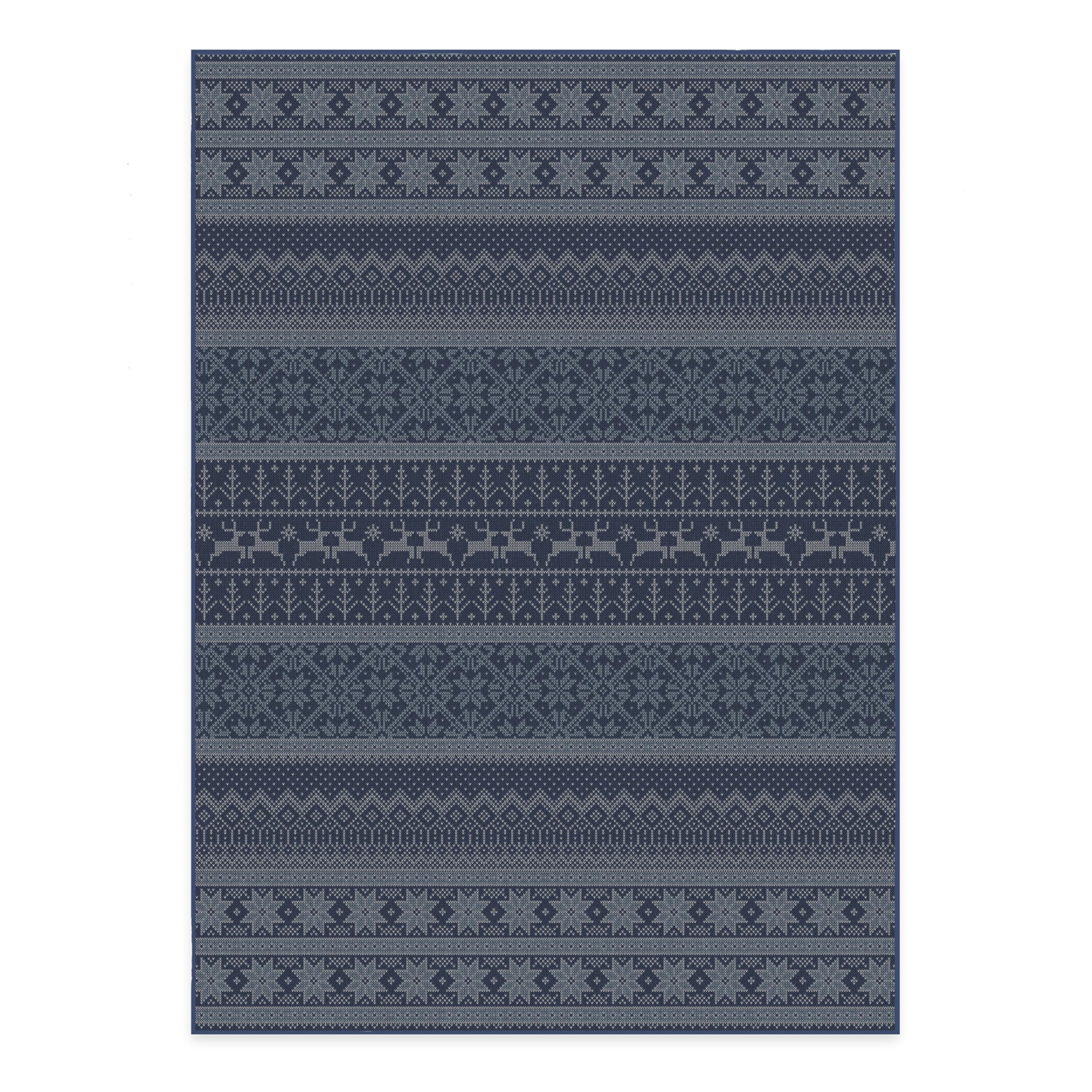 RUGGABLE Winter Plaid Washable Rug - Perfect Holiday Area Rug for Living Room Bedroom Kitchen - Pet & Child Friendly - Stain & Water Resistant - Dress Stewart Tartan Plaid 3&