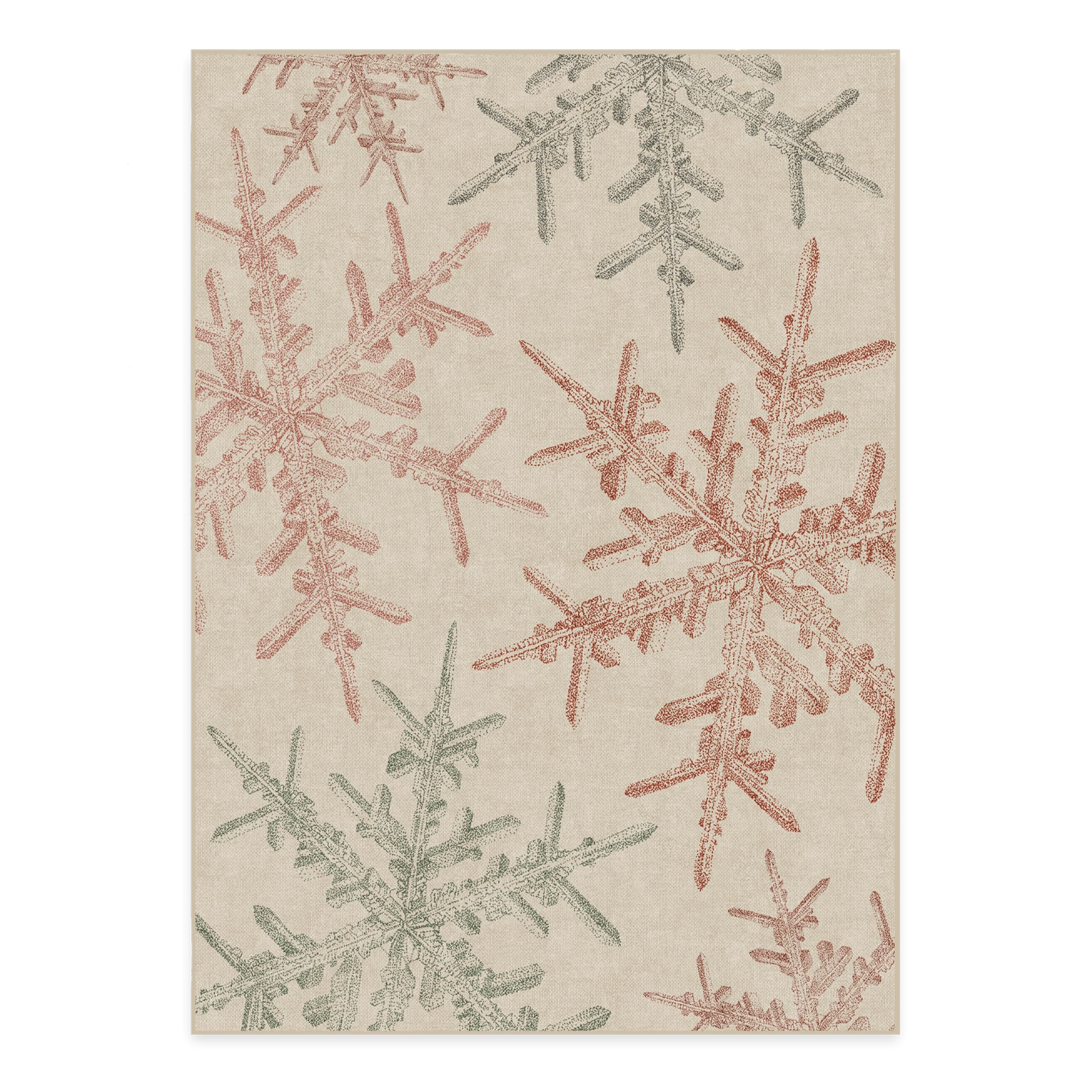 RUGGABLE Winter Plaid Washable Rug - Perfect Holiday Area Rug for Living Room Bedroom Kitchen - Pet & Child Friendly - Stain & Water Resistant - Dress Stewart Tartan Plaid 3&