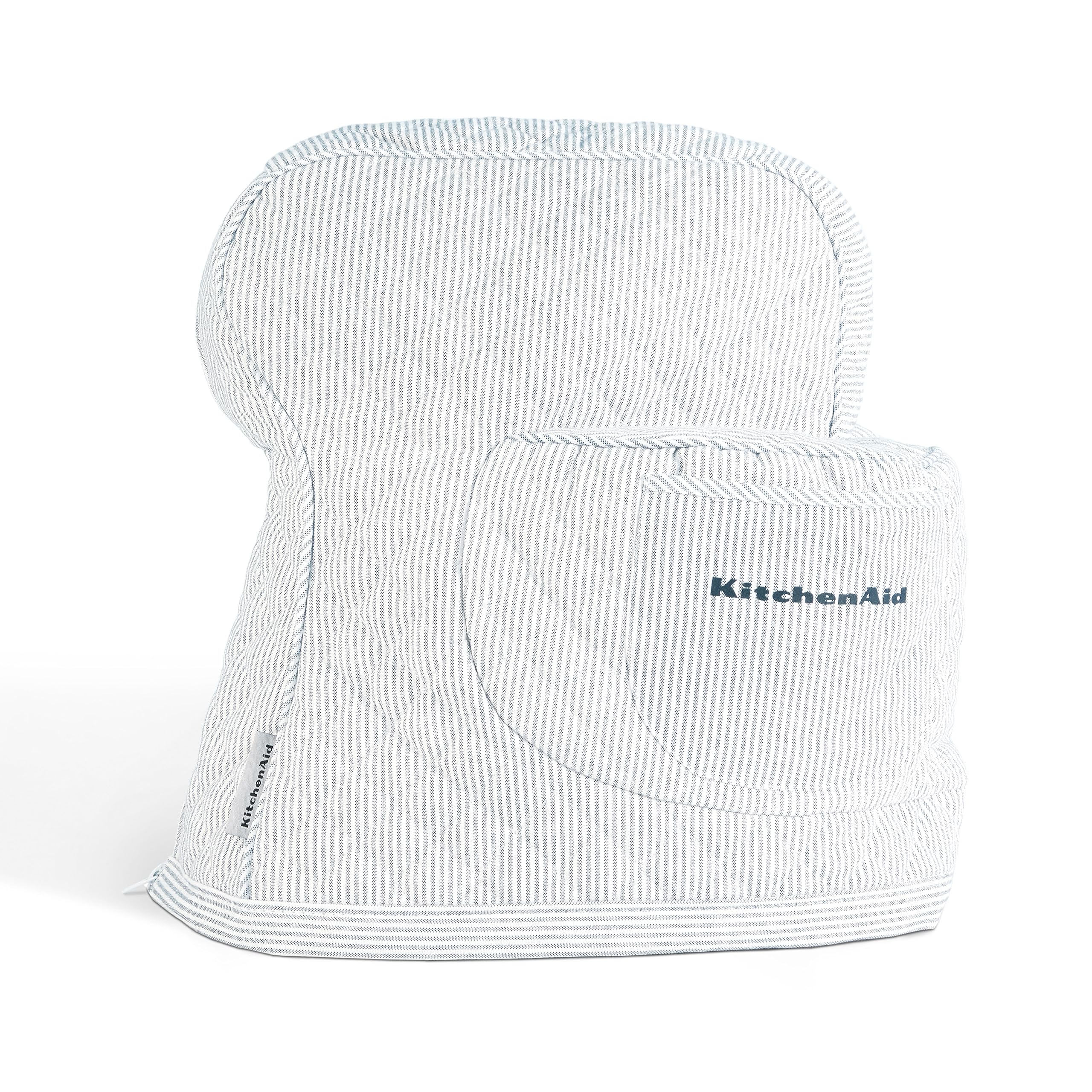 KITCHENAID Fitted Tilt-Head Solid Stand Mixer Cover with Storage Pocket, Quilted 100% Cotton, Milkshake, 14.4"x18"x10"