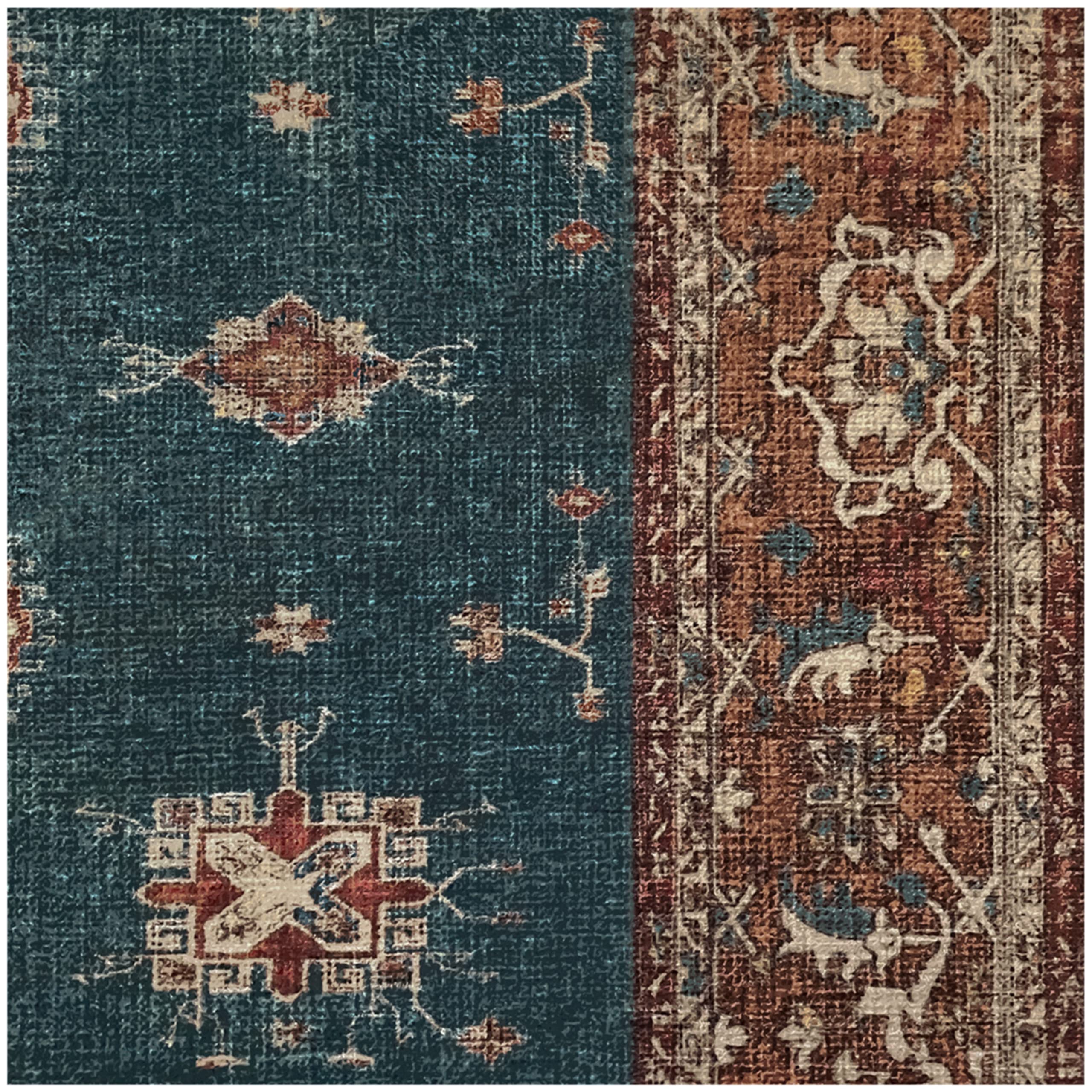 RUGGABLE – Verena Dark Wood – Machine Washable Runner Rug – Pet & Child Friendly – Stain & Water Resistant – Non-Slip – 2.5&