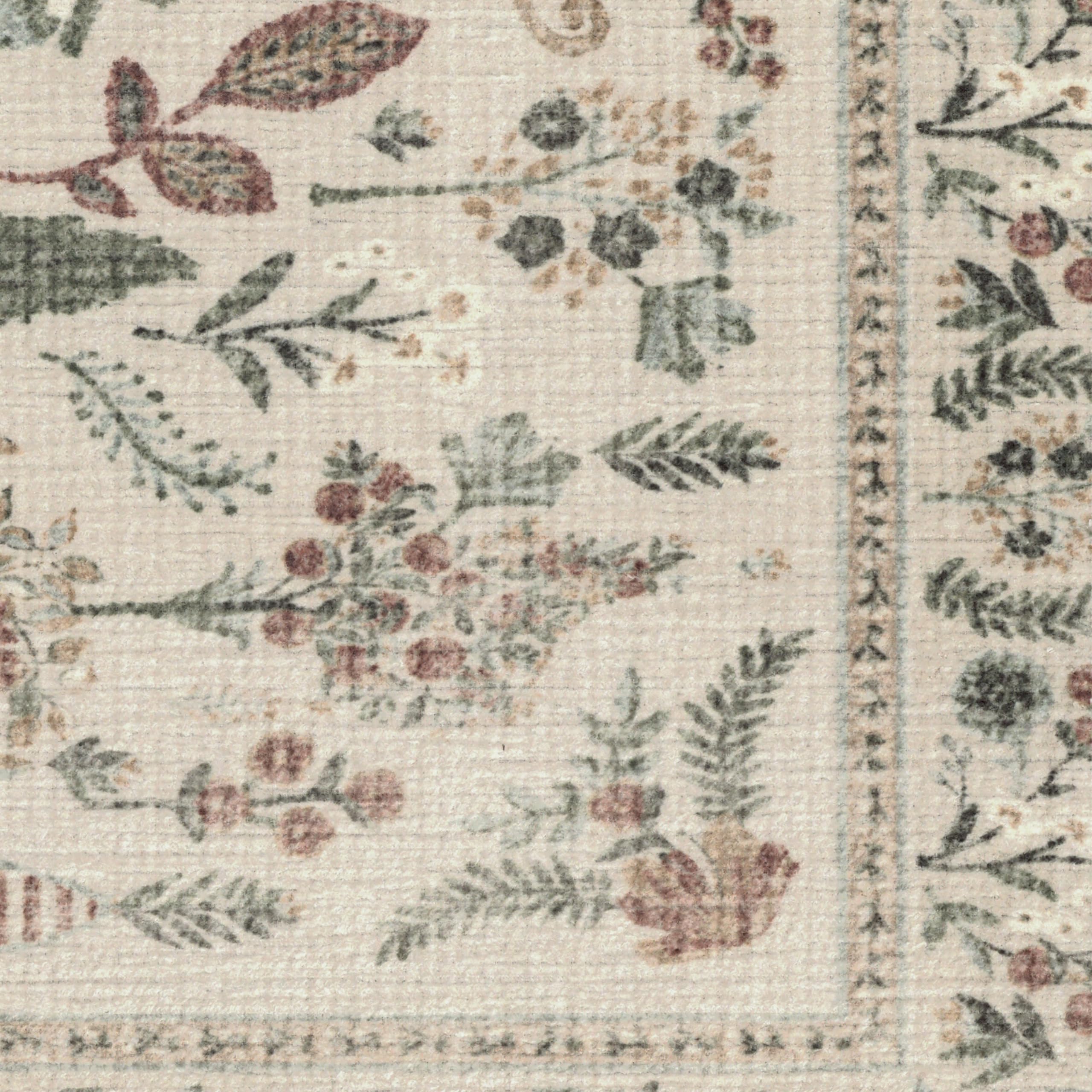 RUGGABLE Winter Plaid Washable Rug - Perfect Holiday Area Rug for Living Room Bedroom Kitchen - Pet & Child Friendly - Stain & Water Resistant - Dress Stewart Tartan Plaid 3&