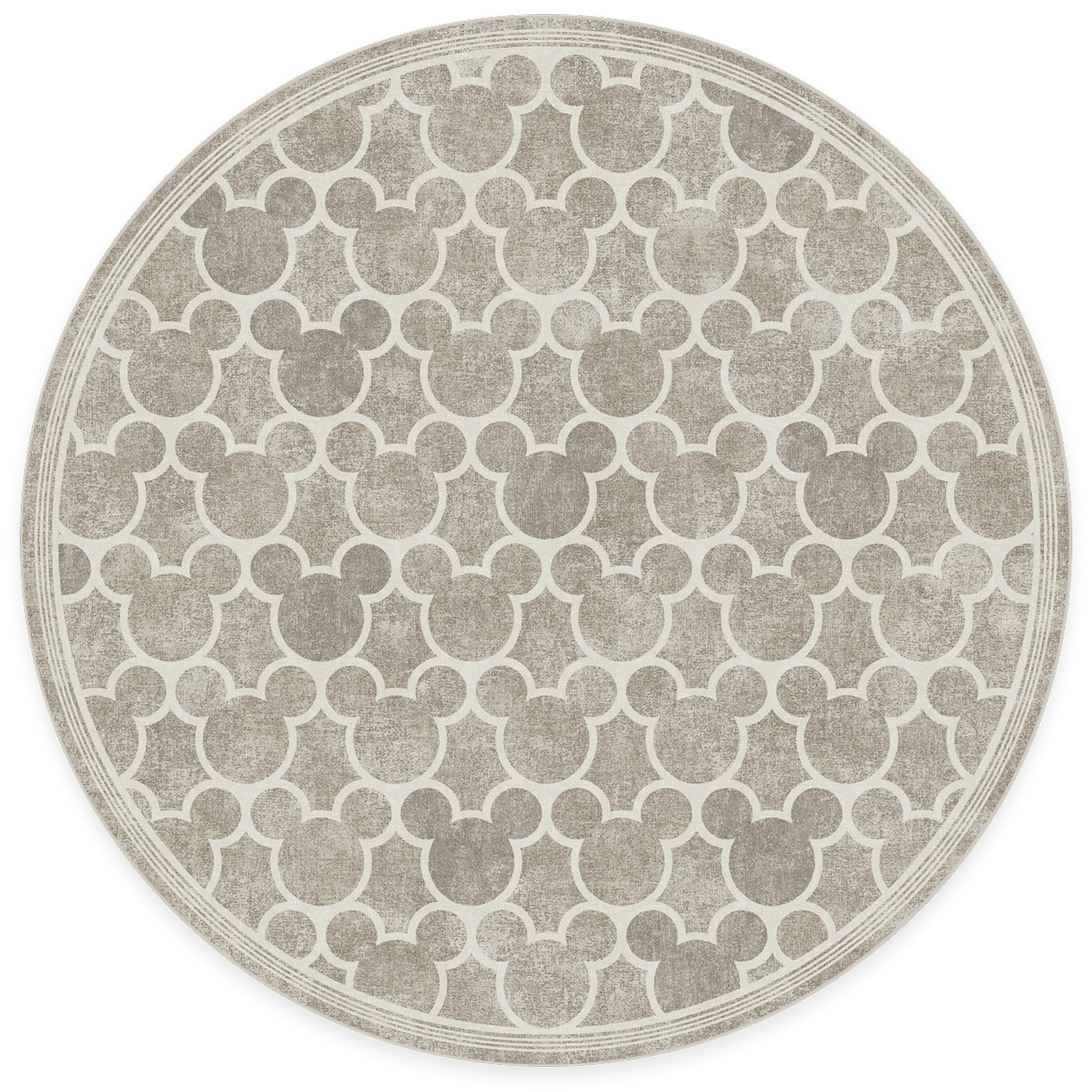 RUGGABLE Disney Classic Minnie Mouse Washable Rug - Perfect Area Rug for Nursery Playroom Kids Room - Pet & Child Friendly - Stain & Water Resistant - Trellis Pink 5&