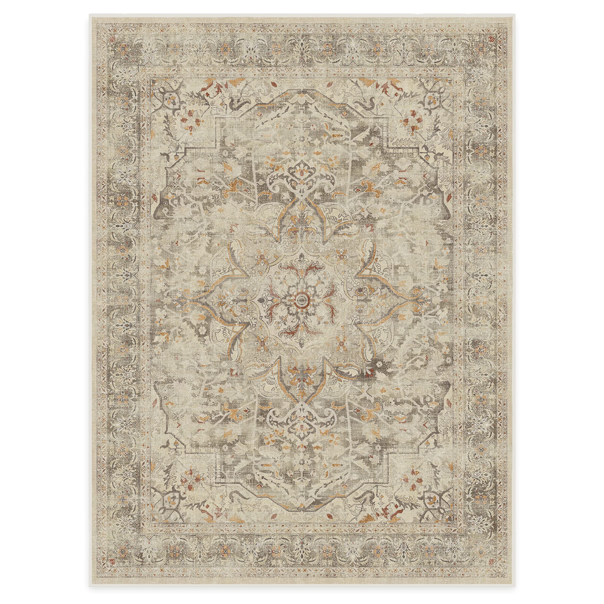 RUGGABLE – Sarrah Blue Quartz – Machine Washable Runner Rug – Pet & Child Friendly – Stain & Water Resistant – Non-Slip – 2.5&