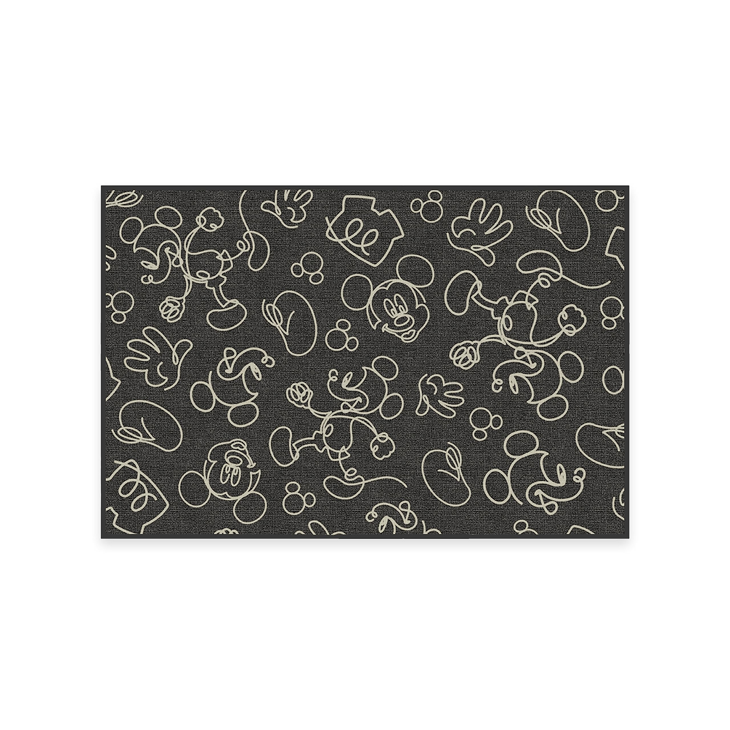 RUGGABLE Disney Classic Minnie Mouse Washable Rug - Perfect Area Rug for Nursery Playroom Kids Room - Pet & Child Friendly - Stain & Water Resistant - Trellis Pink 5&