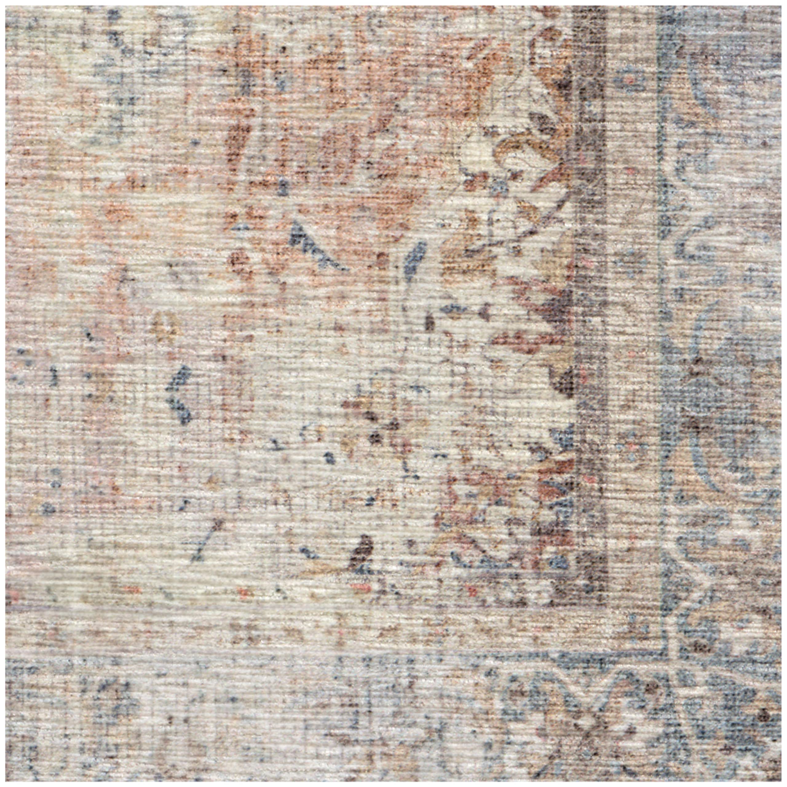 RUGGABLE – Sarrah Blue Quartz – Machine Washable Runner Rug – Pet & Child Friendly – Stain & Water Resistant – Non-Slip – 2.5&