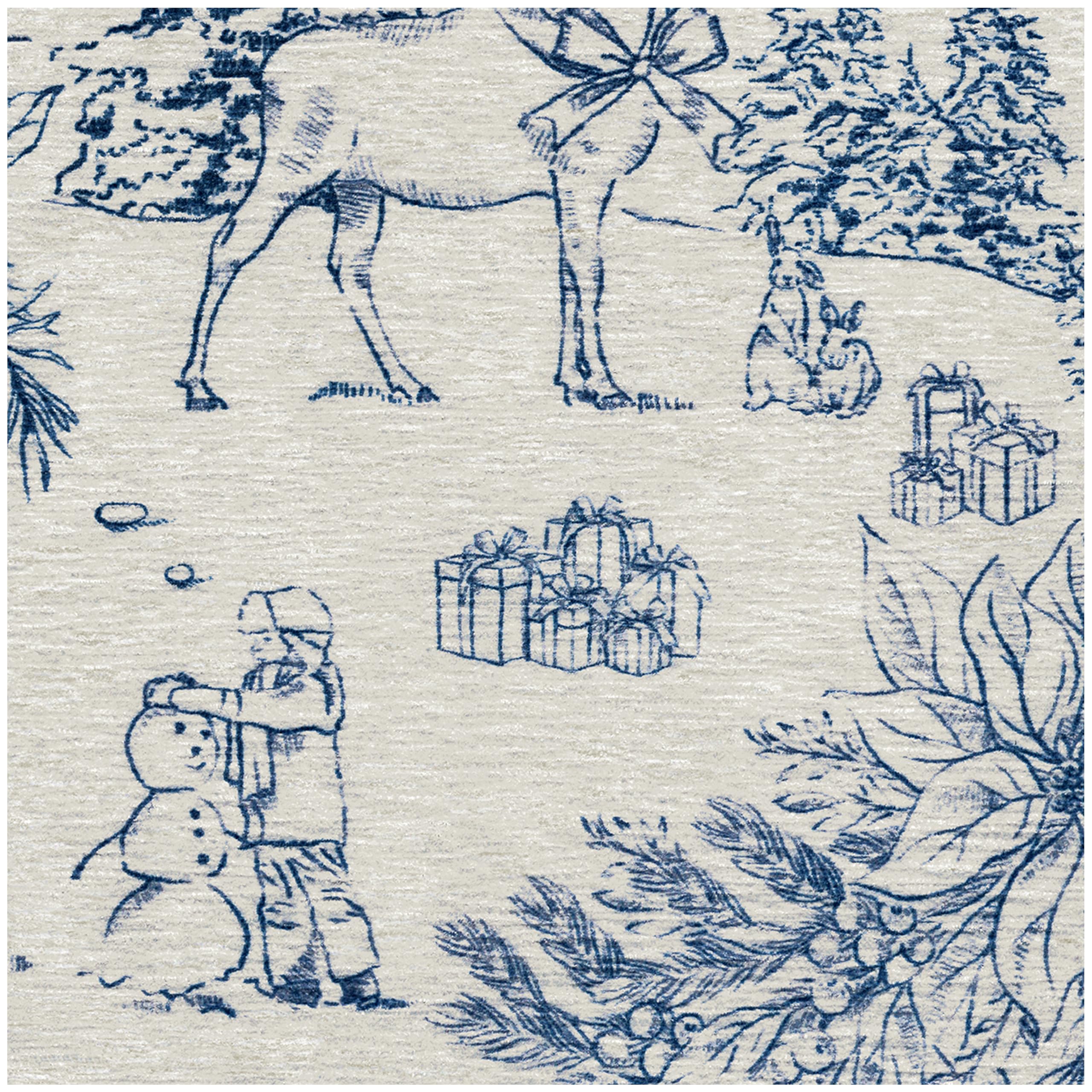 RUGGABLE Winter Plaid Washable Rug - Perfect Holiday Area Rug for Living Room Bedroom Kitchen - Pet & Child Friendly - Stain & Water Resistant - Dress Stewart Tartan Plaid 3&