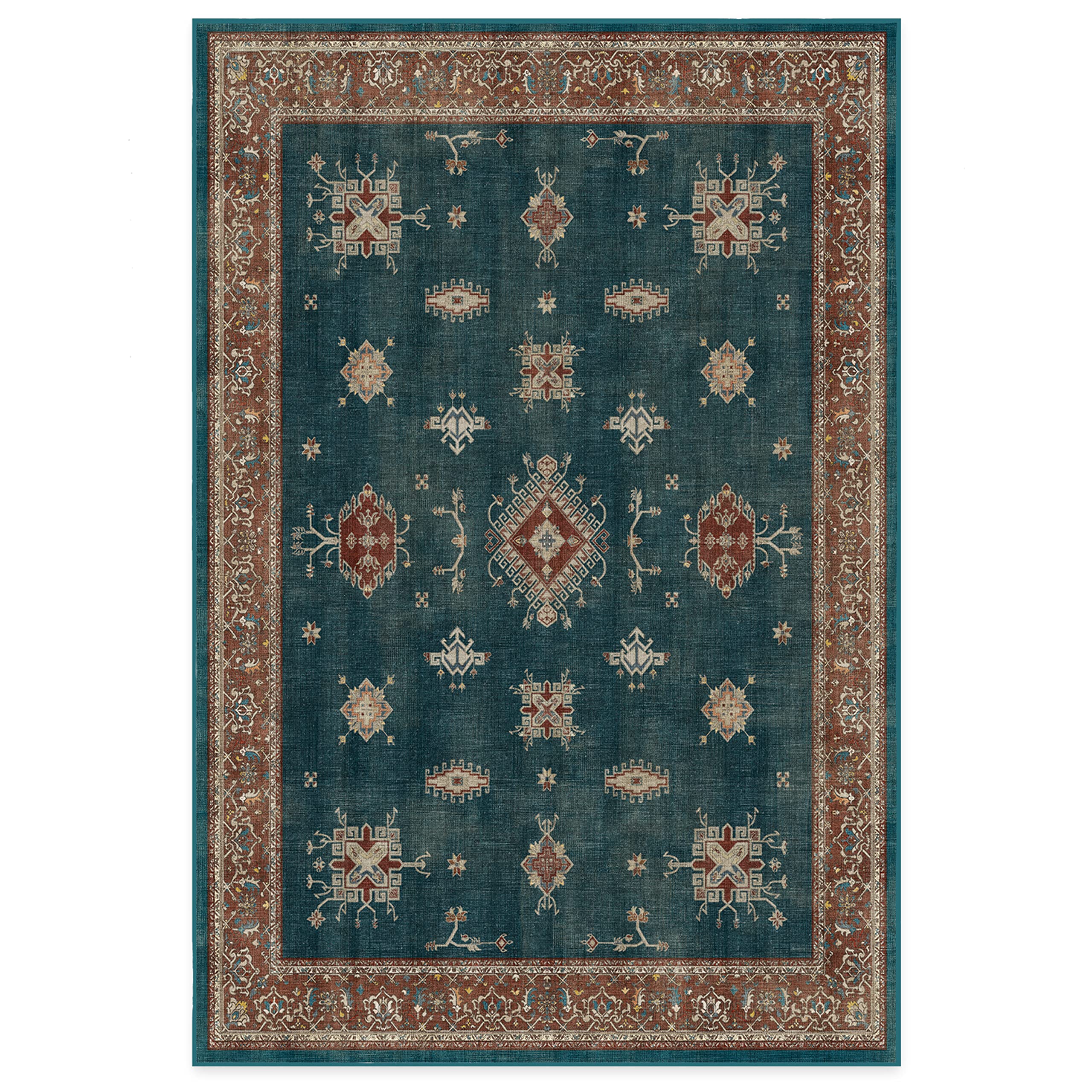RUGGABLE – Verena Dark Wood – Machine Washable Runner Rug – Pet & Child Friendly – Stain & Water Resistant – Non-Slip – 2.5&