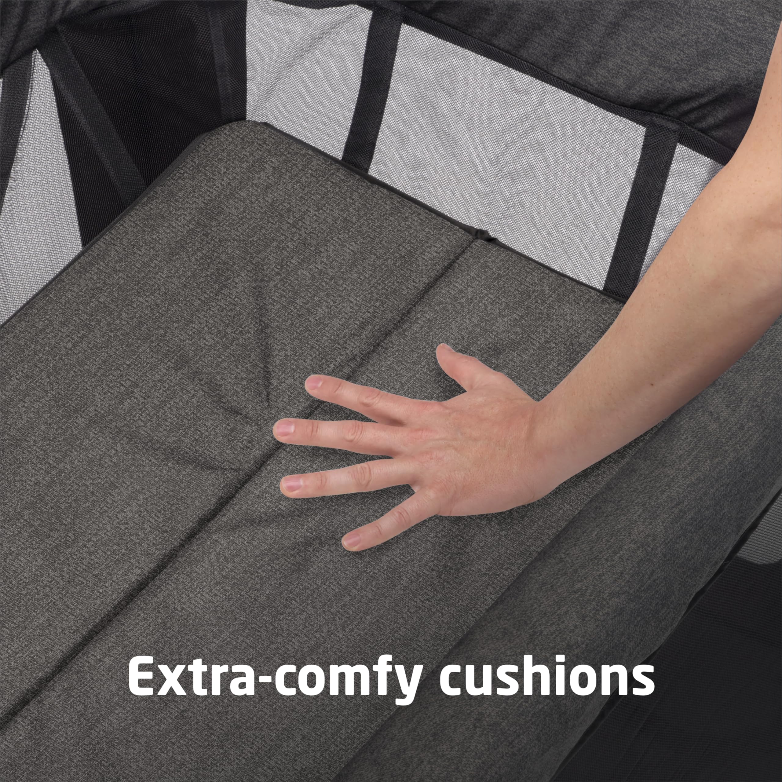 Maxi-Cosi Swift Baby Playpen with Mat, Baby Play Yards, Pack and Play with Bassinet - Portable Playpen for Babies and Toddlers, Classic Oat